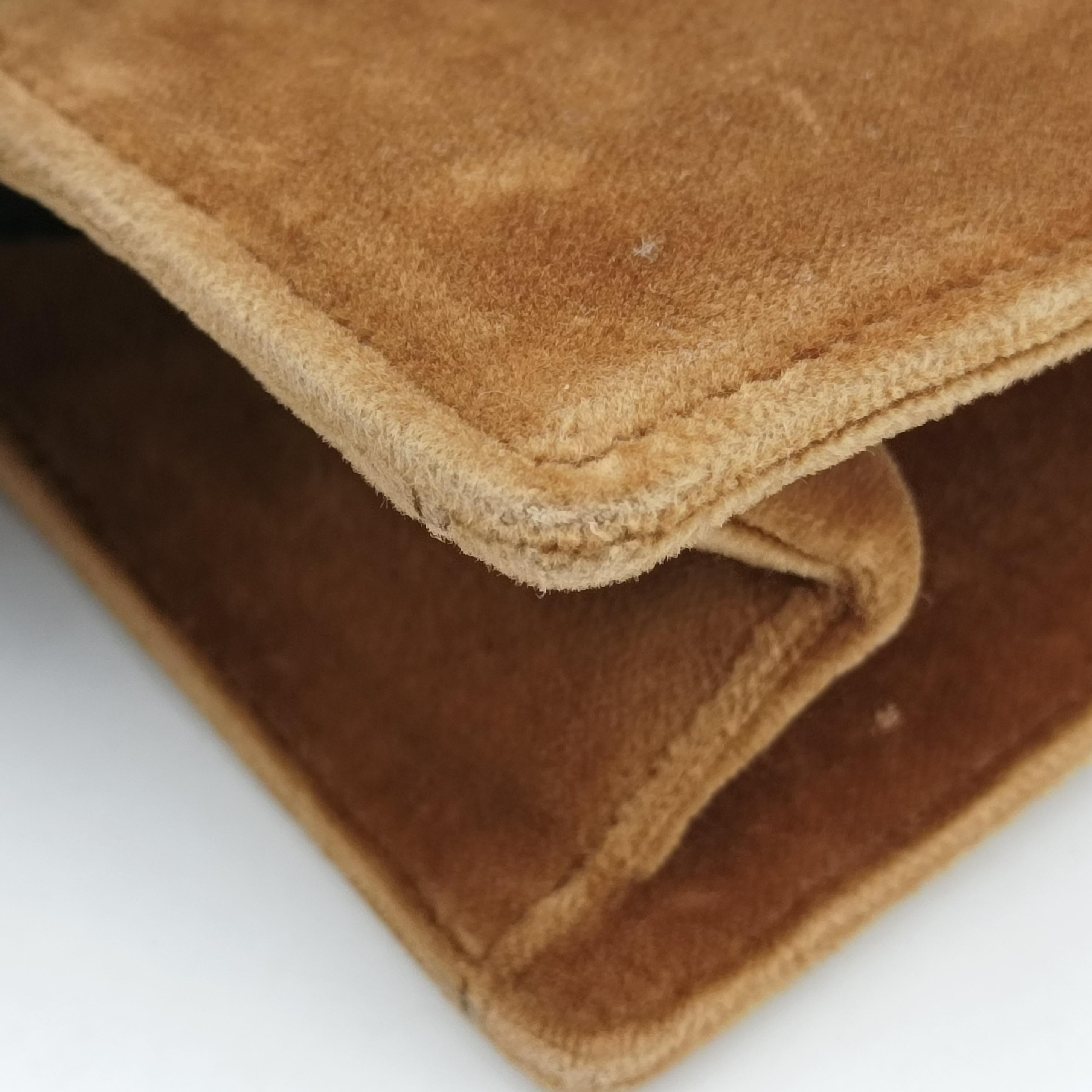 Secondhand Prada Cahier Brown×Multicolour velour 1BD075 shoulderbag | stylenewstar
