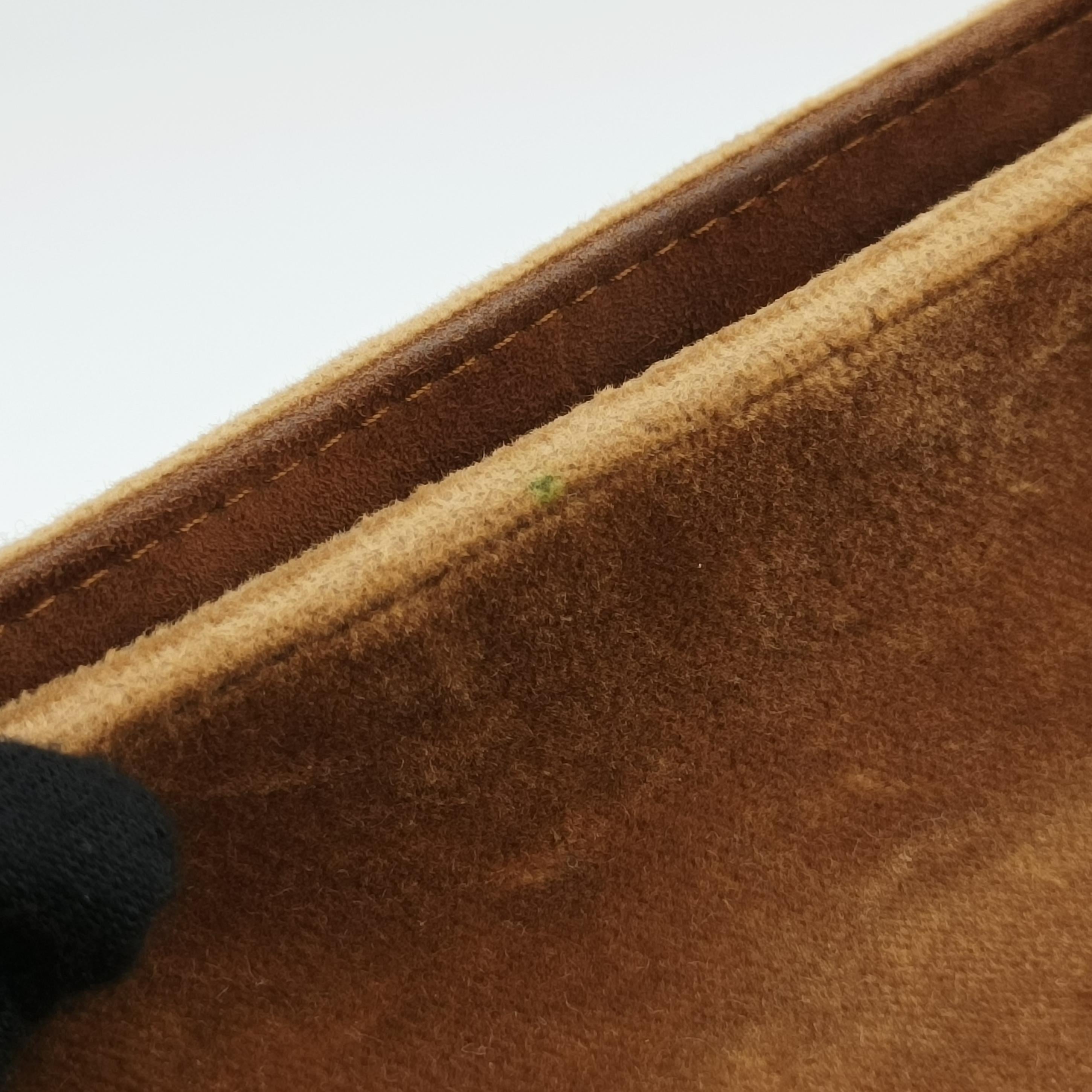 Secondhand Prada Cahier Brown×Multicolour velour 1BD075 shoulderbag | stylenewstar