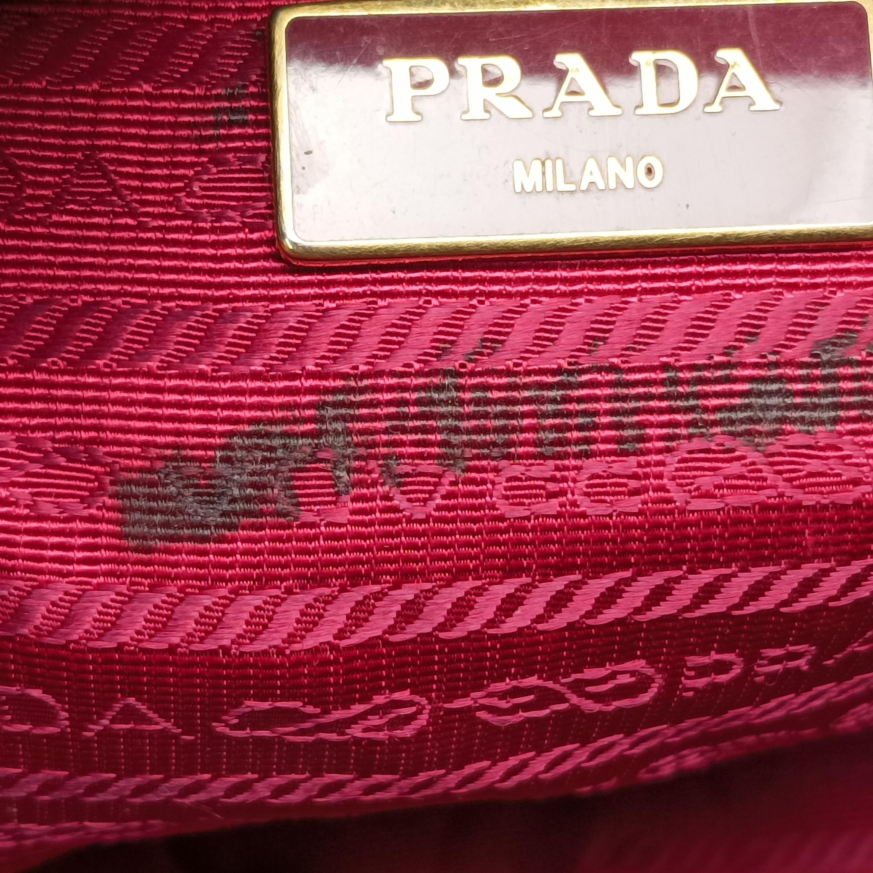 Pre-owned Prada Galleria Pink SAFFIANO Leather BN1874 shoulderbag | stylenewstar