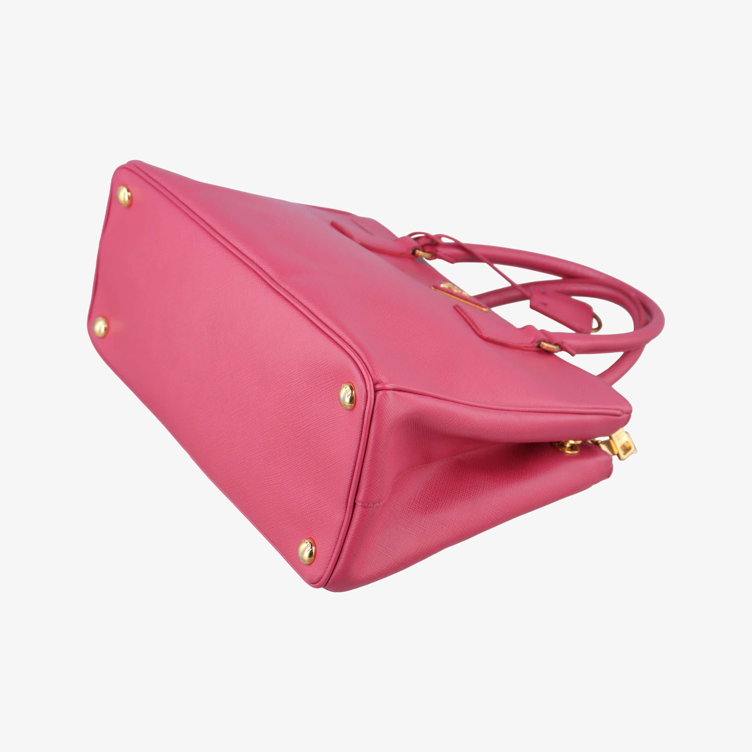 Pre-owned Prada Galleria Pink SAFFIANO Leather BN1874 shoulderbag | stylenewstar