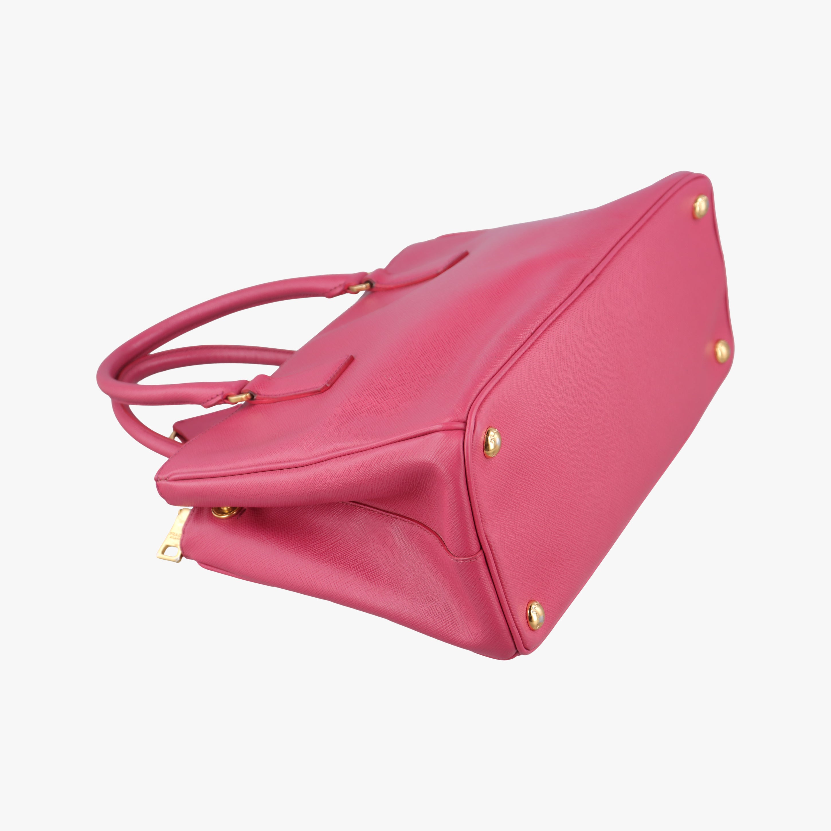 Pre-owned Prada Galleria Pink SAFFIANO Leather BN1874 shoulderbag | stylenewstar