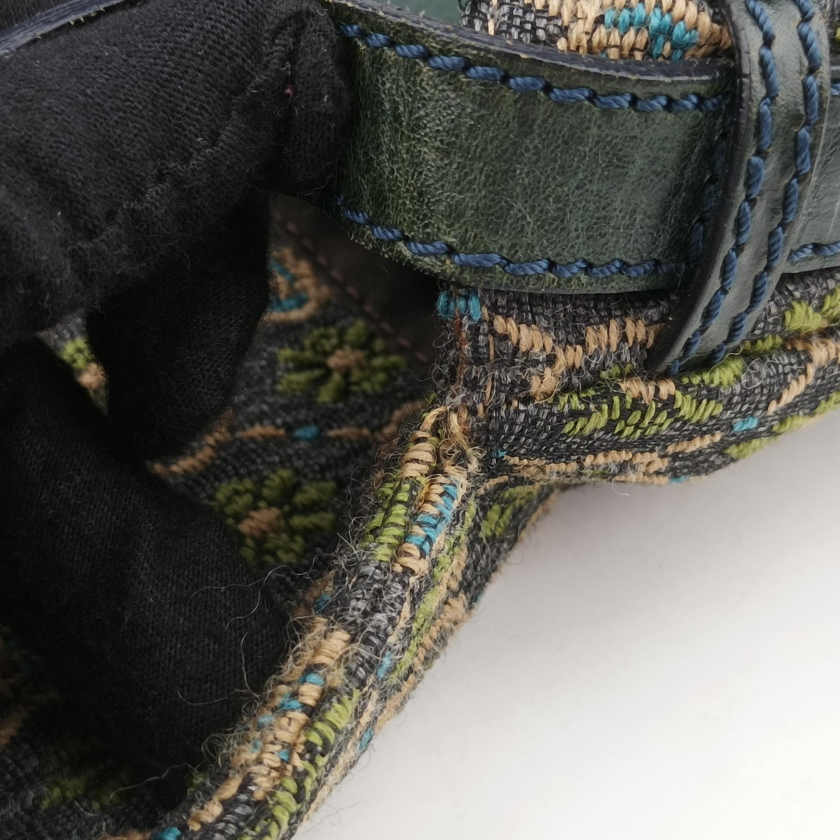 Pre-owned Fendi Baguette Black×Multicolour Jacquard 8BT096 shoulderbag | stylenewstar