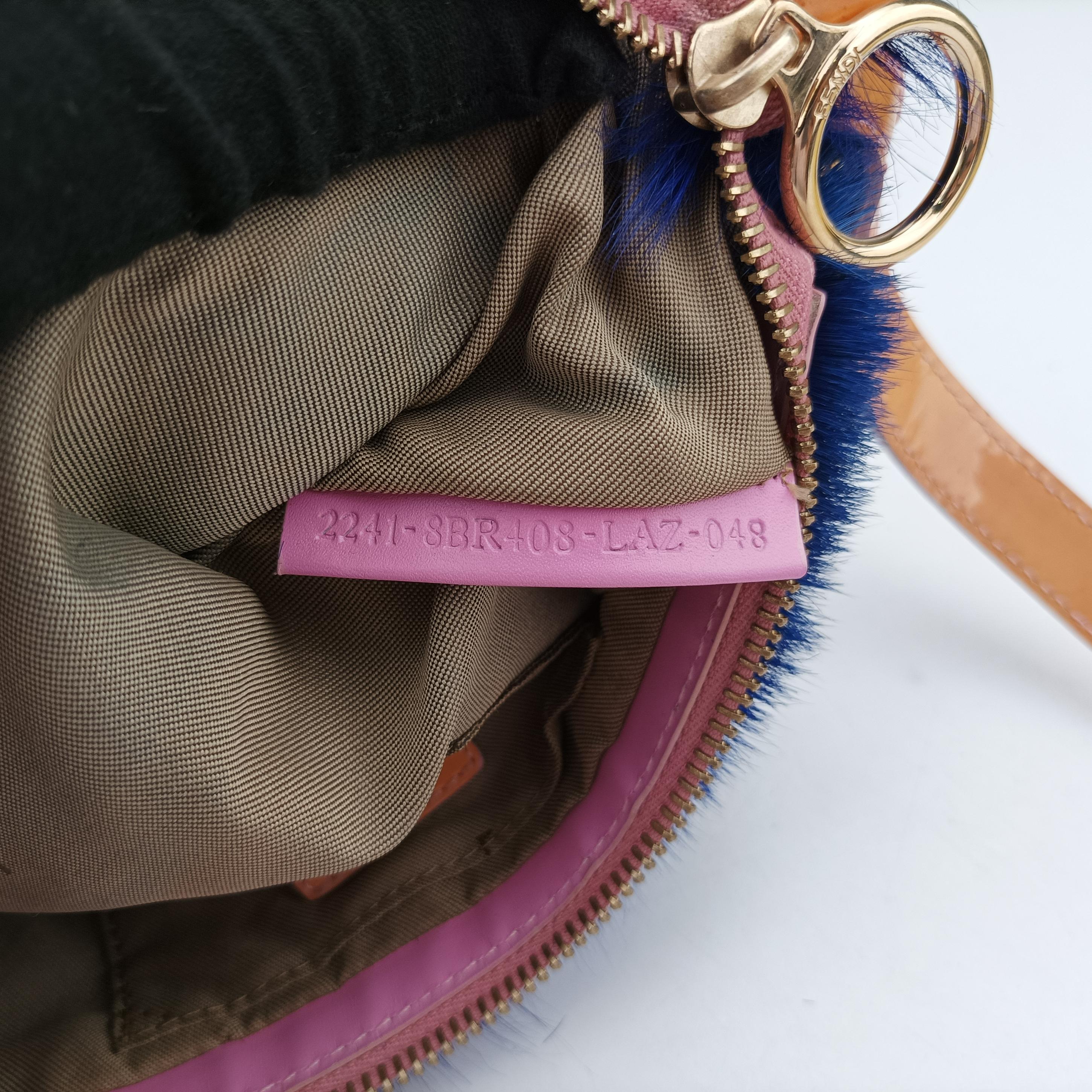 Pre-owned Fendi Springbok Bag Cape Town Blue ponyhair 8BR408 shoulderbag | stylenewstar