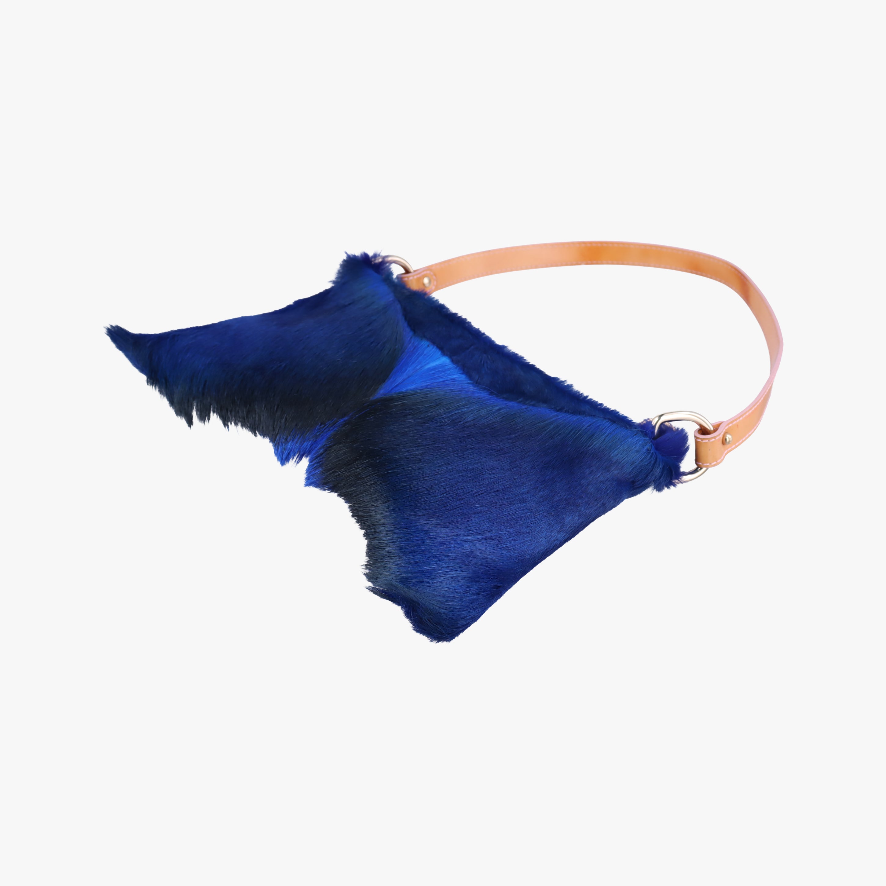 Pre-owned Fendi Springbok Bag Cape Town Blue ponyhair 8BR408 shoulderbag | stylenewstar