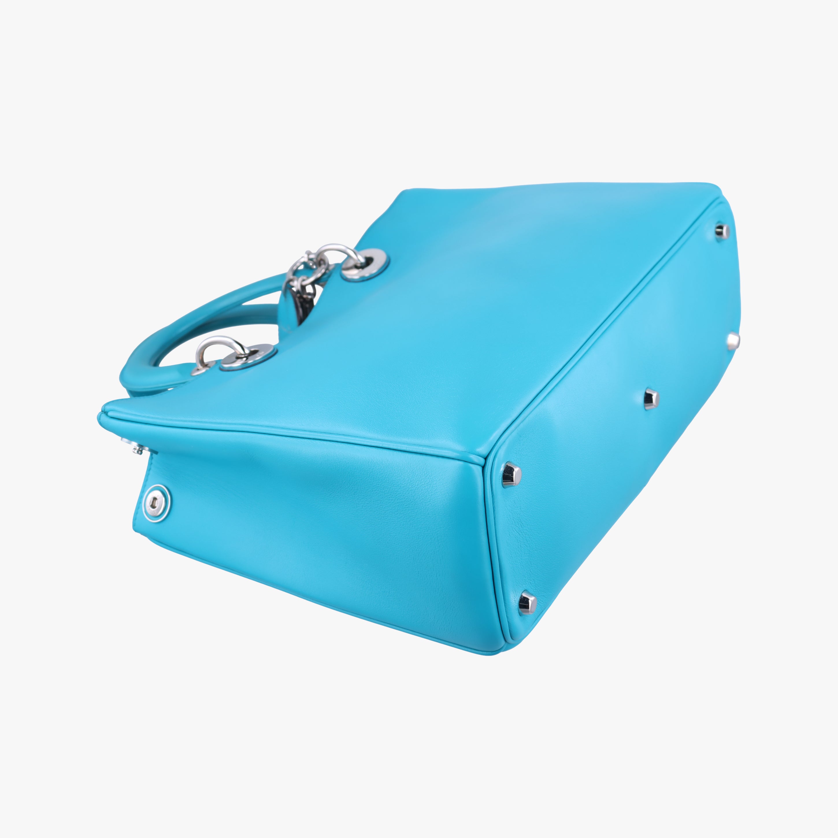 Vintage Christian Dior Diorissimo Blue Leather  shoulderbag | stylenewstar