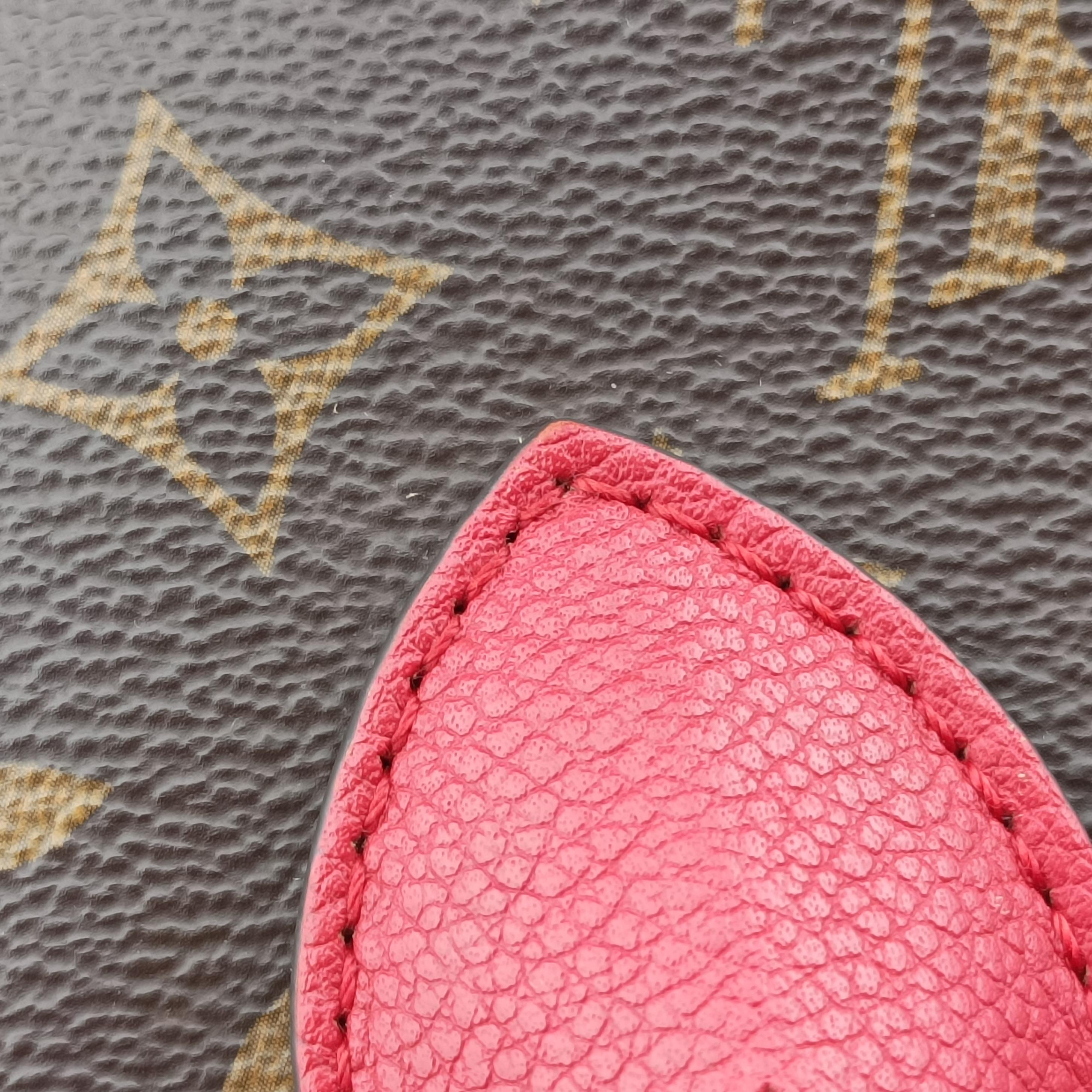Pre-owned Louis Vuitton FLANDRIN Brown×CERISE Monogram Canvas×calf leather M41596 handbag | stylenewstar
