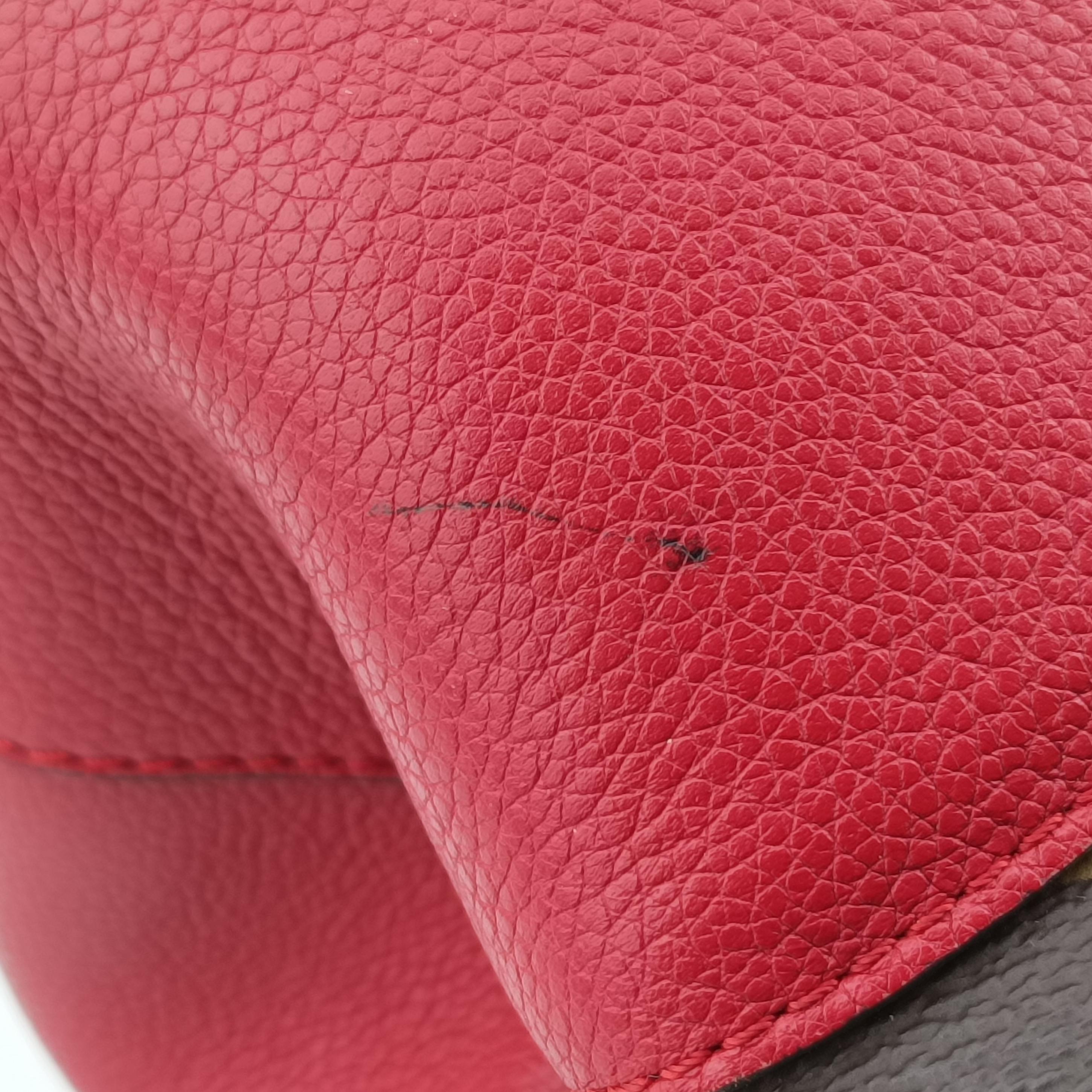 Pre-owned Louis Vuitton FLANDRIN Brown×CERISE Monogram Canvas×calf leather M41596 handbag | stylenewstar