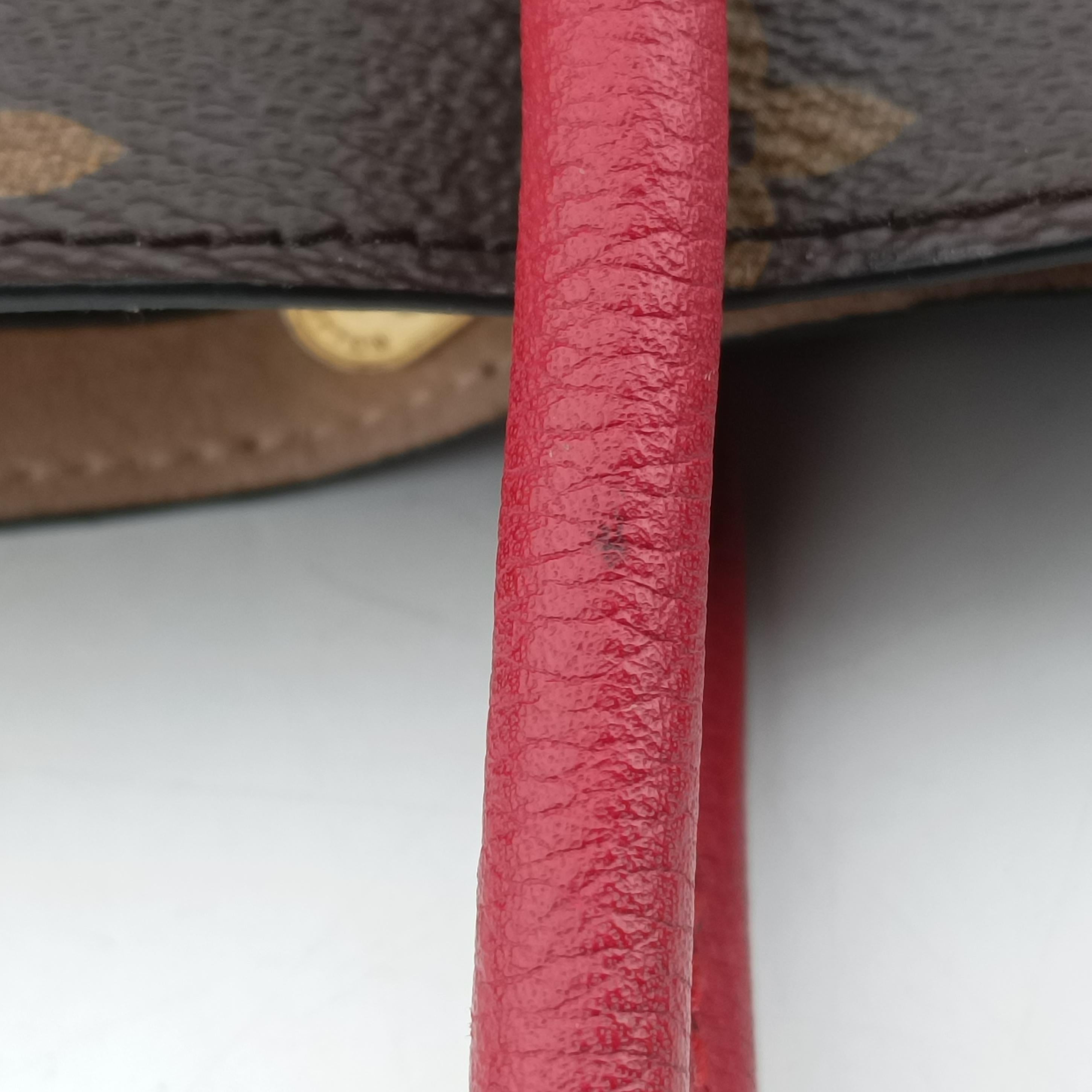 Pre-owned Louis Vuitton FLANDRIN Brown×CERISE Monogram Canvas×calf leather M41596 handbag | stylenewstar