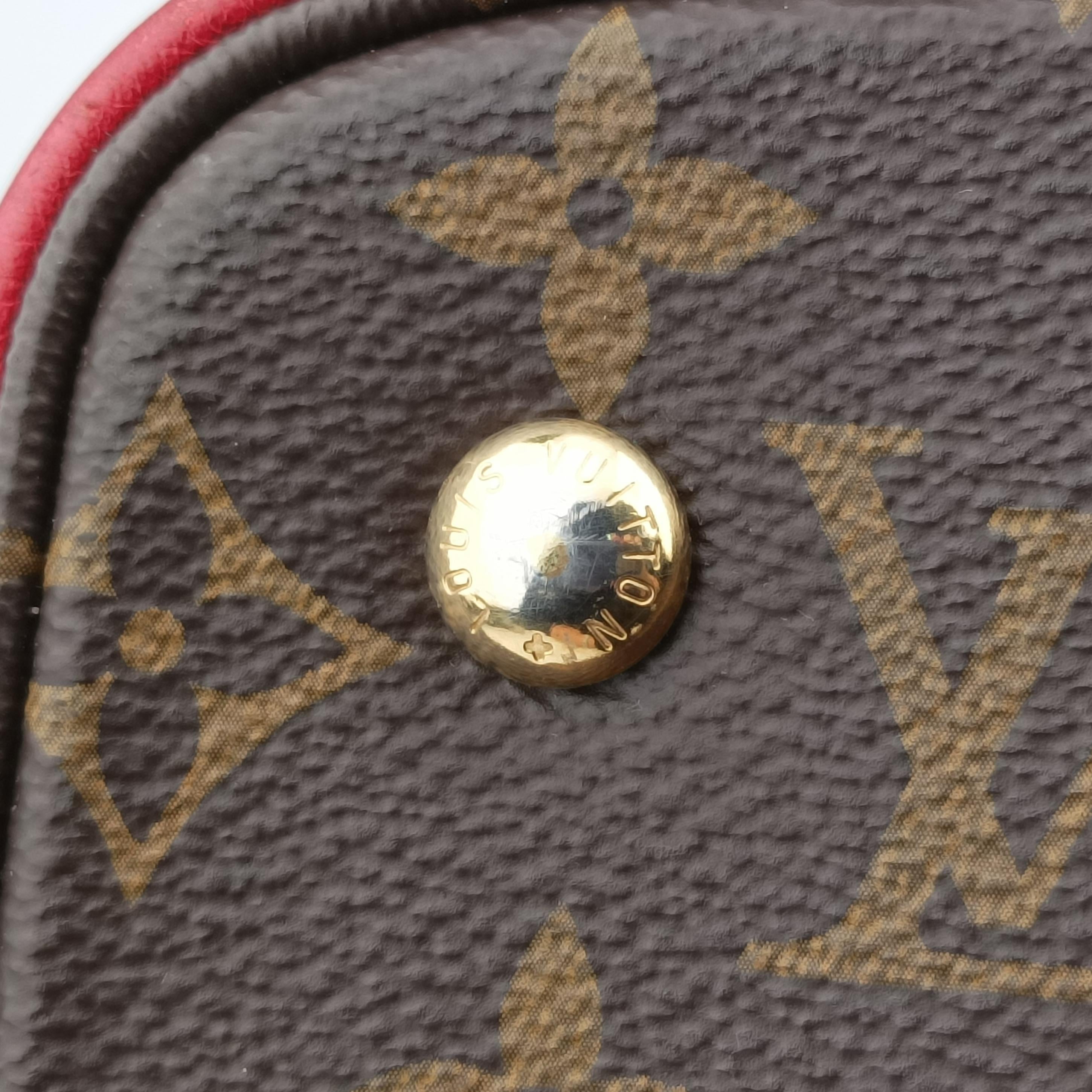 Pre-owned Louis Vuitton FLANDRIN Brown×CERISE Monogram Canvas×calf leather M41596 handbag | stylenewstar