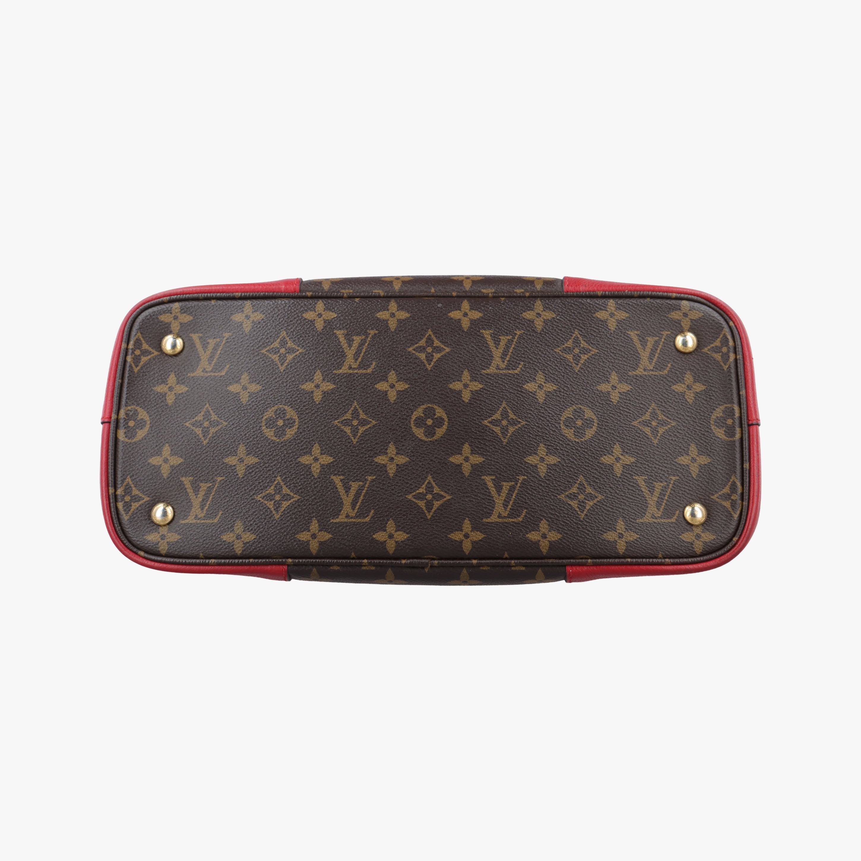 Pre-owned Louis Vuitton FLANDRIN Brown×CERISE Monogram Canvas×calf leather M41596 handbag | stylenewstar