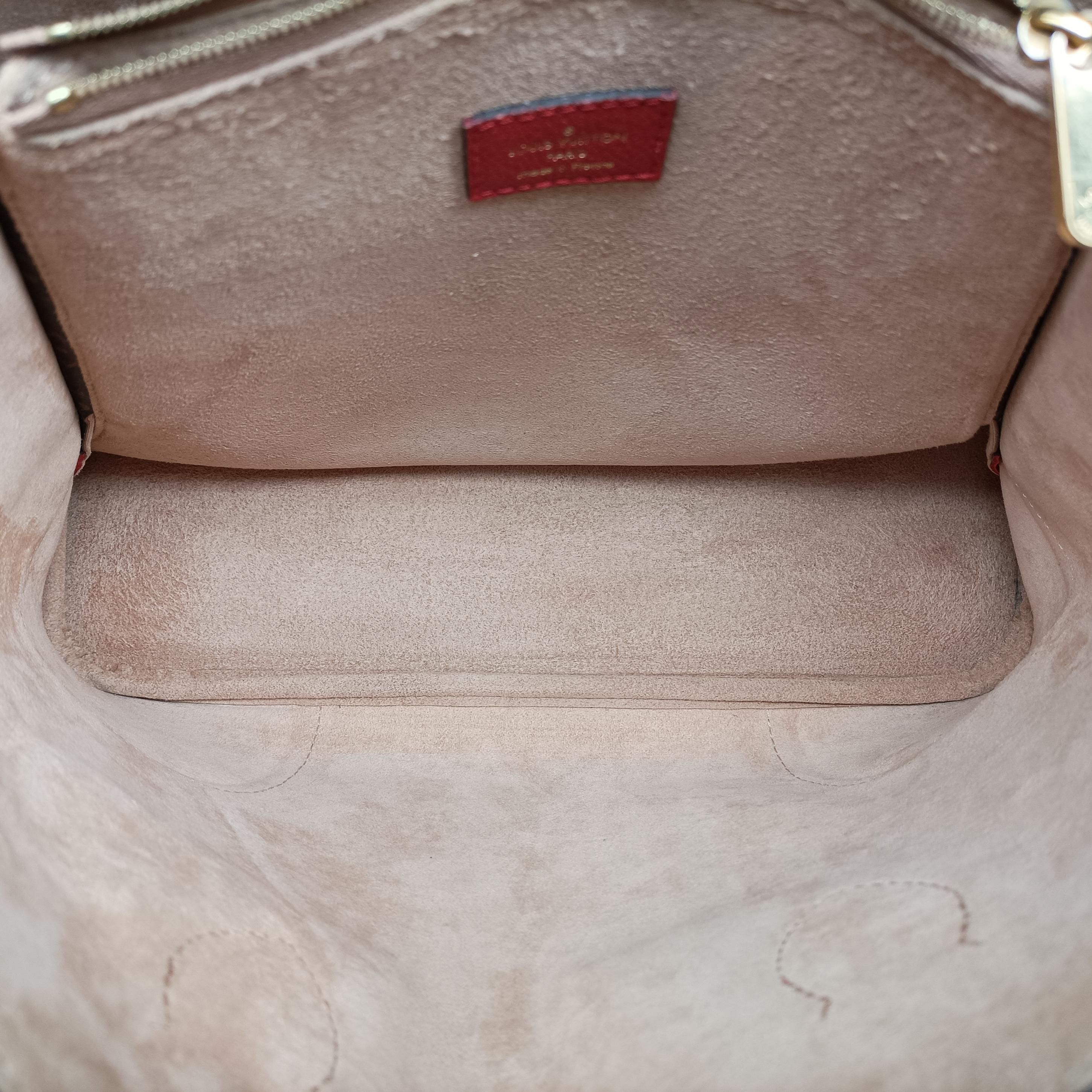 Pre-owned Louis Vuitton FLANDRIN Brown×CERISE Monogram Canvas×calf leather M41596 handbag | stylenewstar