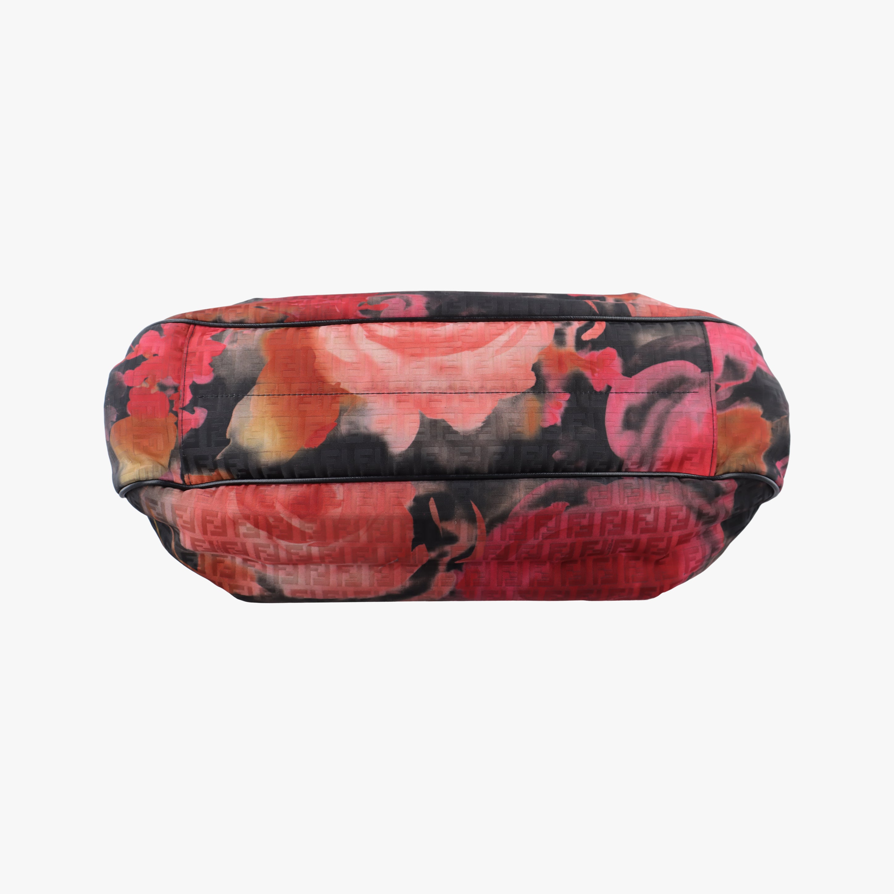 Vintage Fendi Pumpkin Rose Black×Multicolour Jacquard 8BH220 handbag | stylenewstar