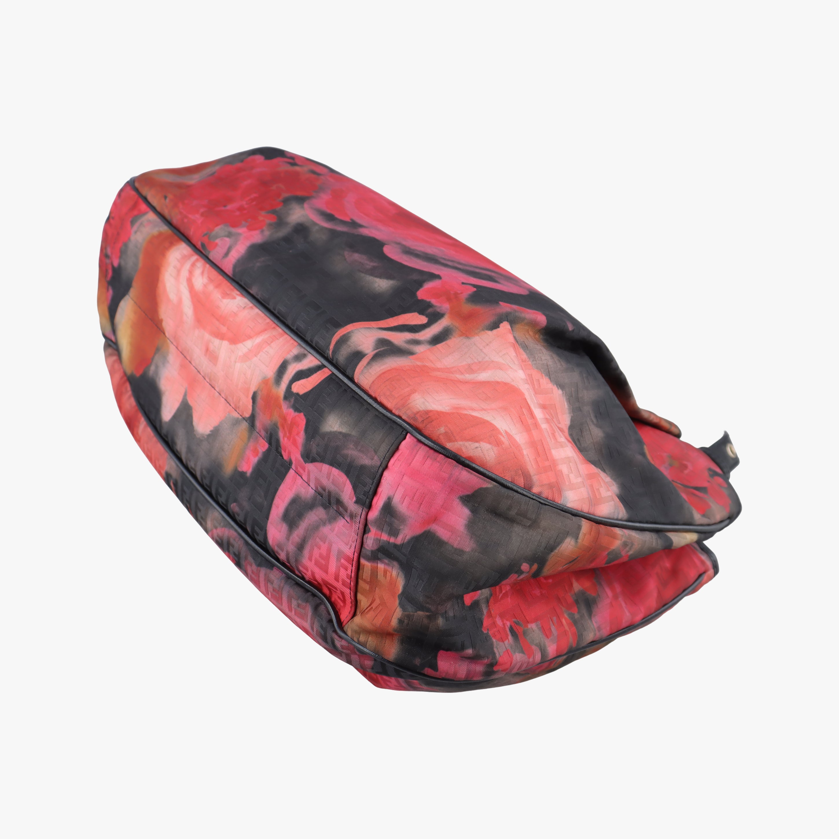 Vintage Fendi Pumpkin Rose Black×Multicolour Jacquard 8BH220 handbag | stylenewstar