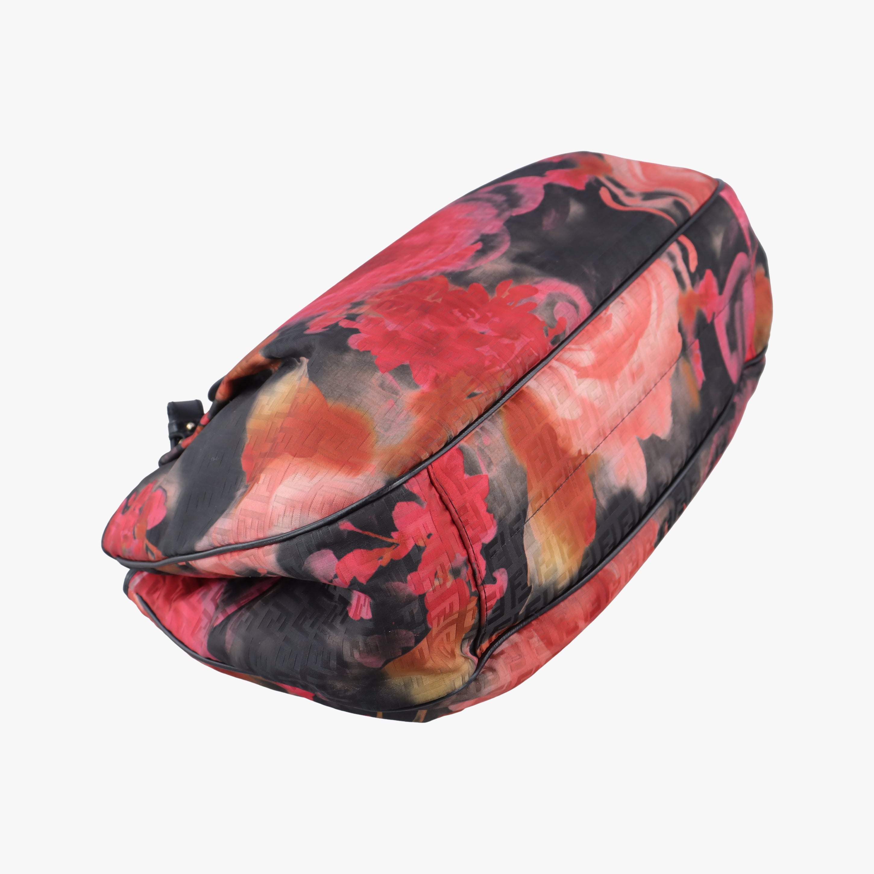 Vintage Fendi Pumpkin Rose Black×Multicolour Jacquard 8BH220 handbag | stylenewstar
