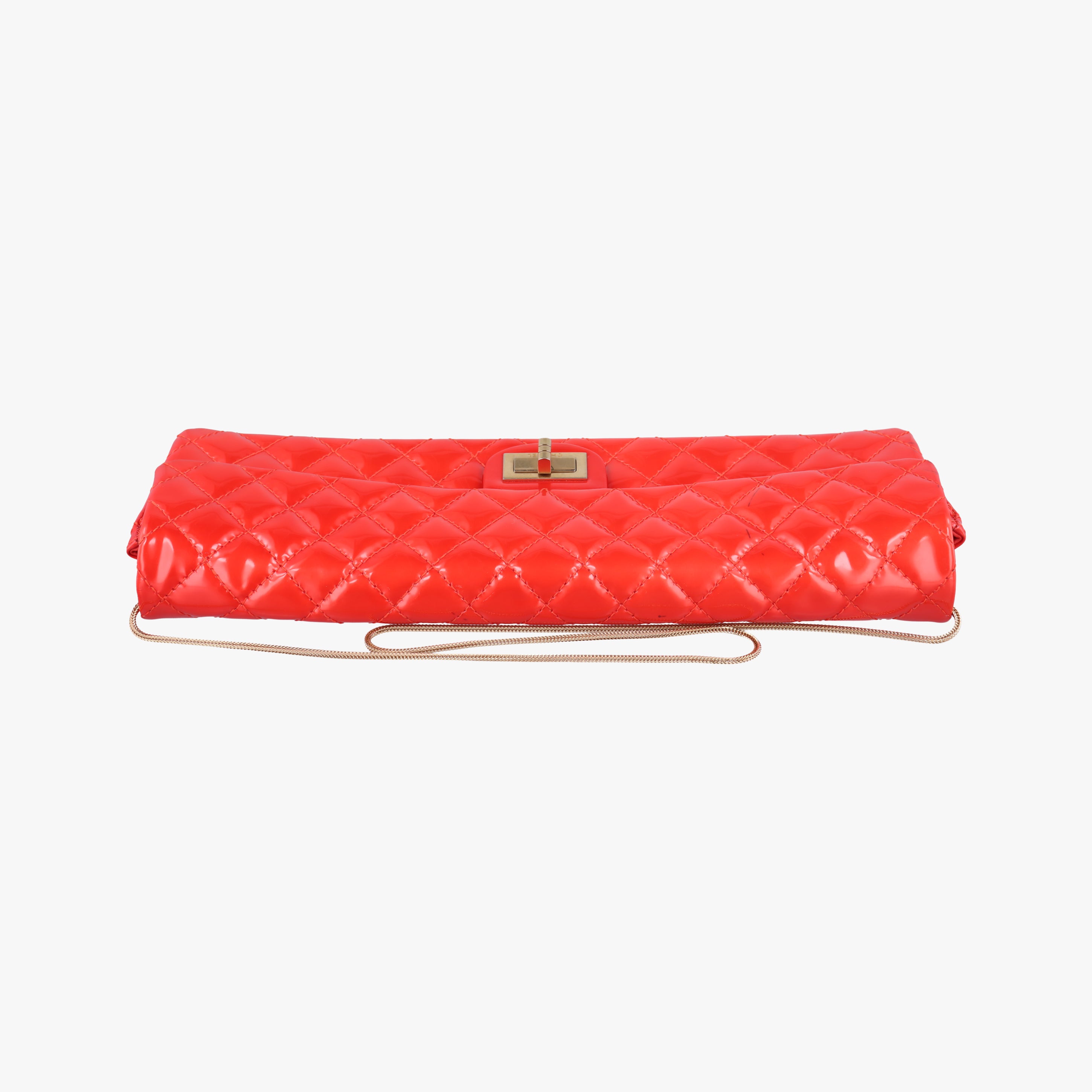 Pre-owned Chanel 2.55 Matelasse Red Patent A38198 shoulderbag | stylenewstar