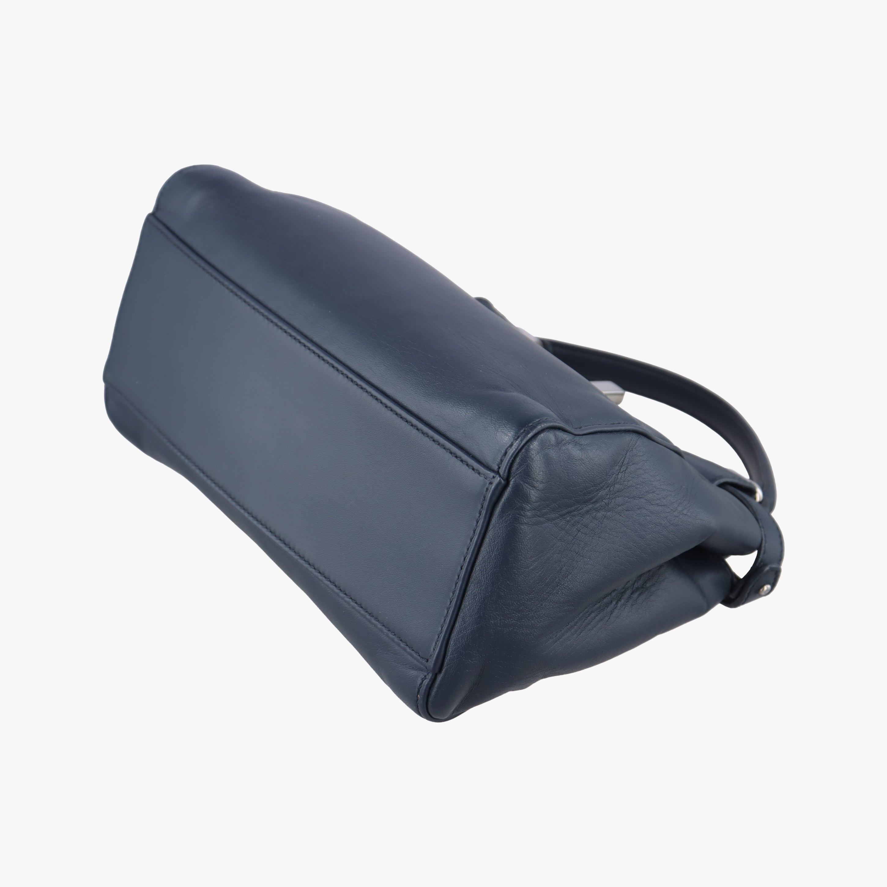 Pre-owned Fendi PEEKABOO Navy Leather 8BN244 shoulderbag | stylenewstar