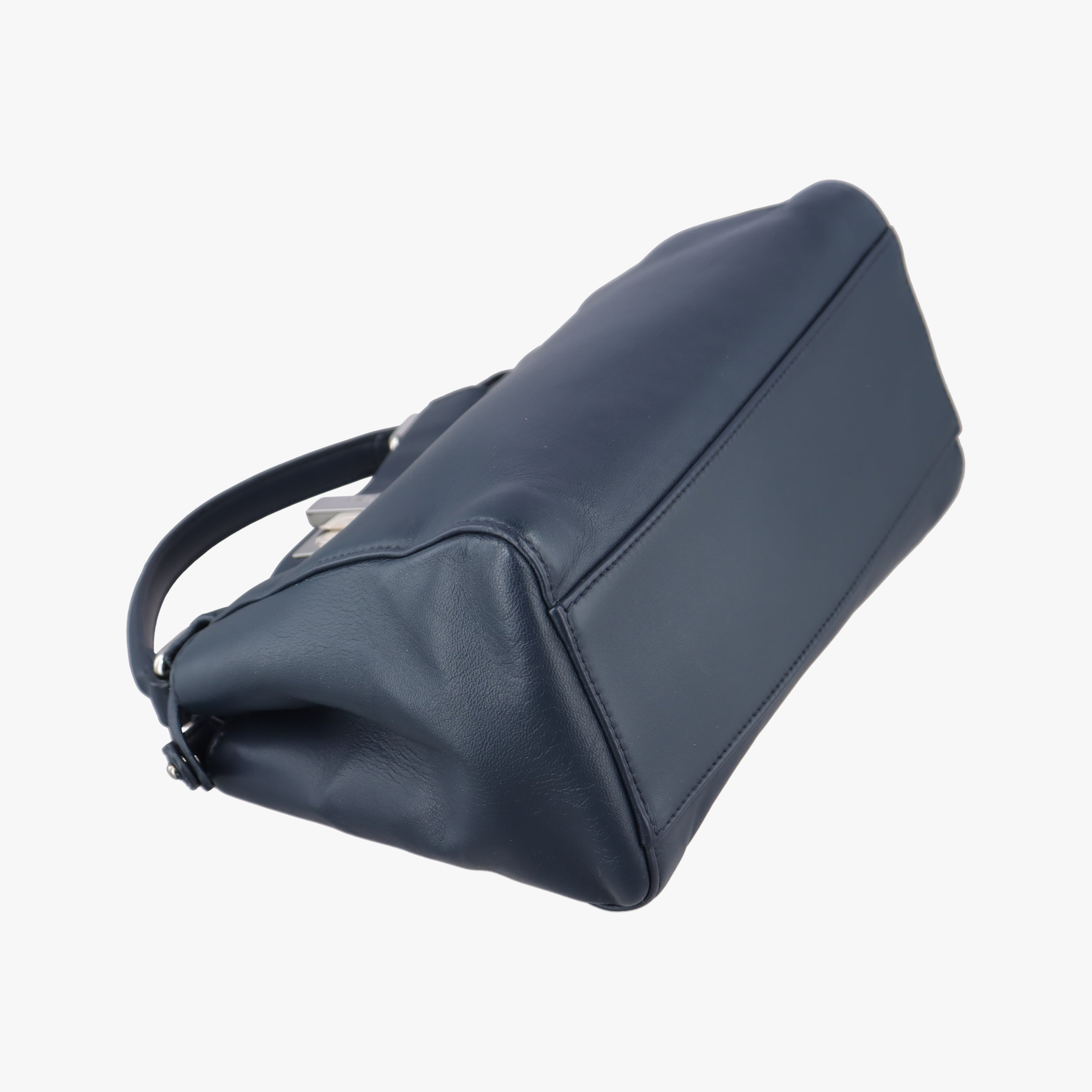 Pre-owned Fendi PEEKABOO Navy Leather 8BN244 shoulderbag | stylenewstar