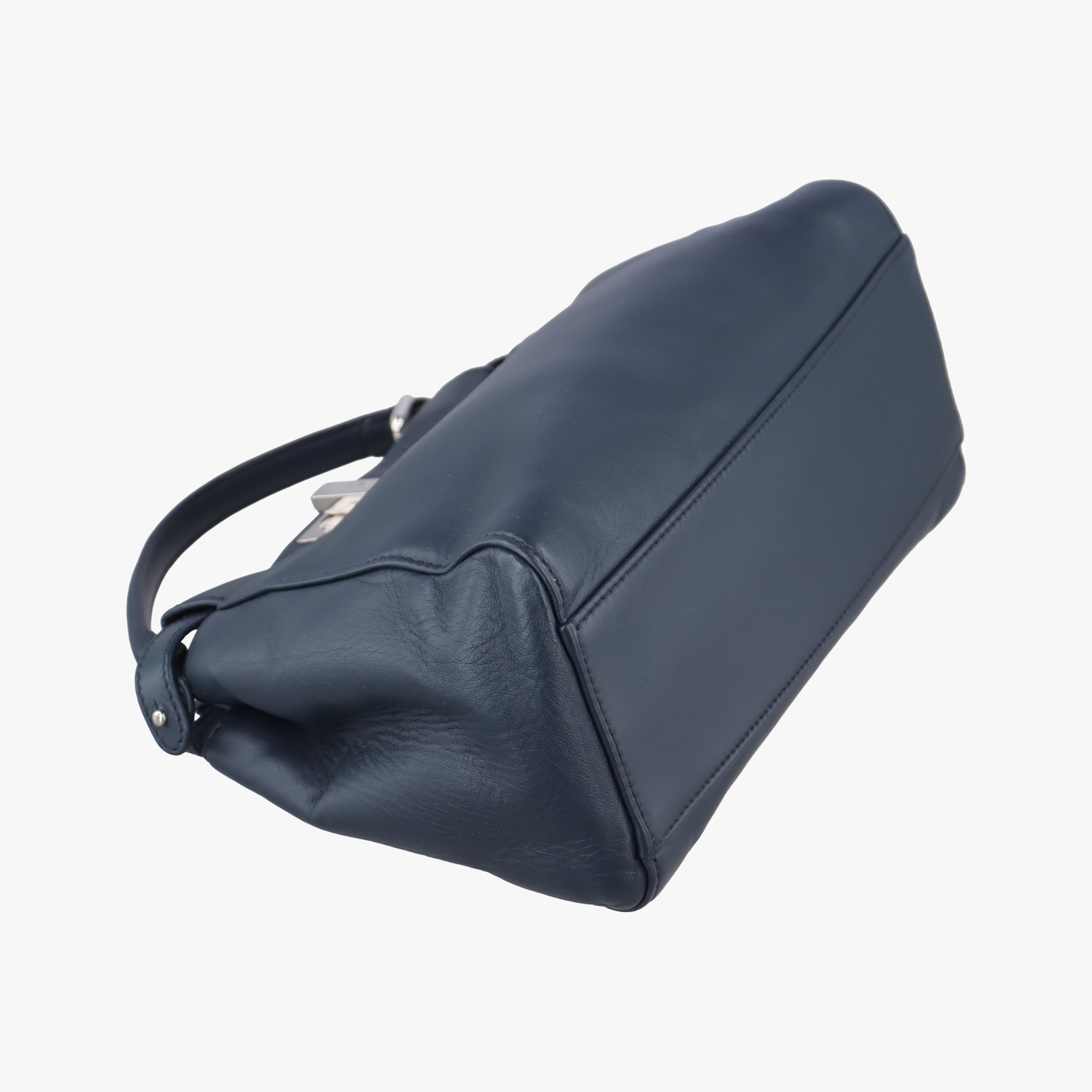 Pre-owned Fendi PEEKABOO Navy Leather 8BN244 shoulderbag | stylenewstar