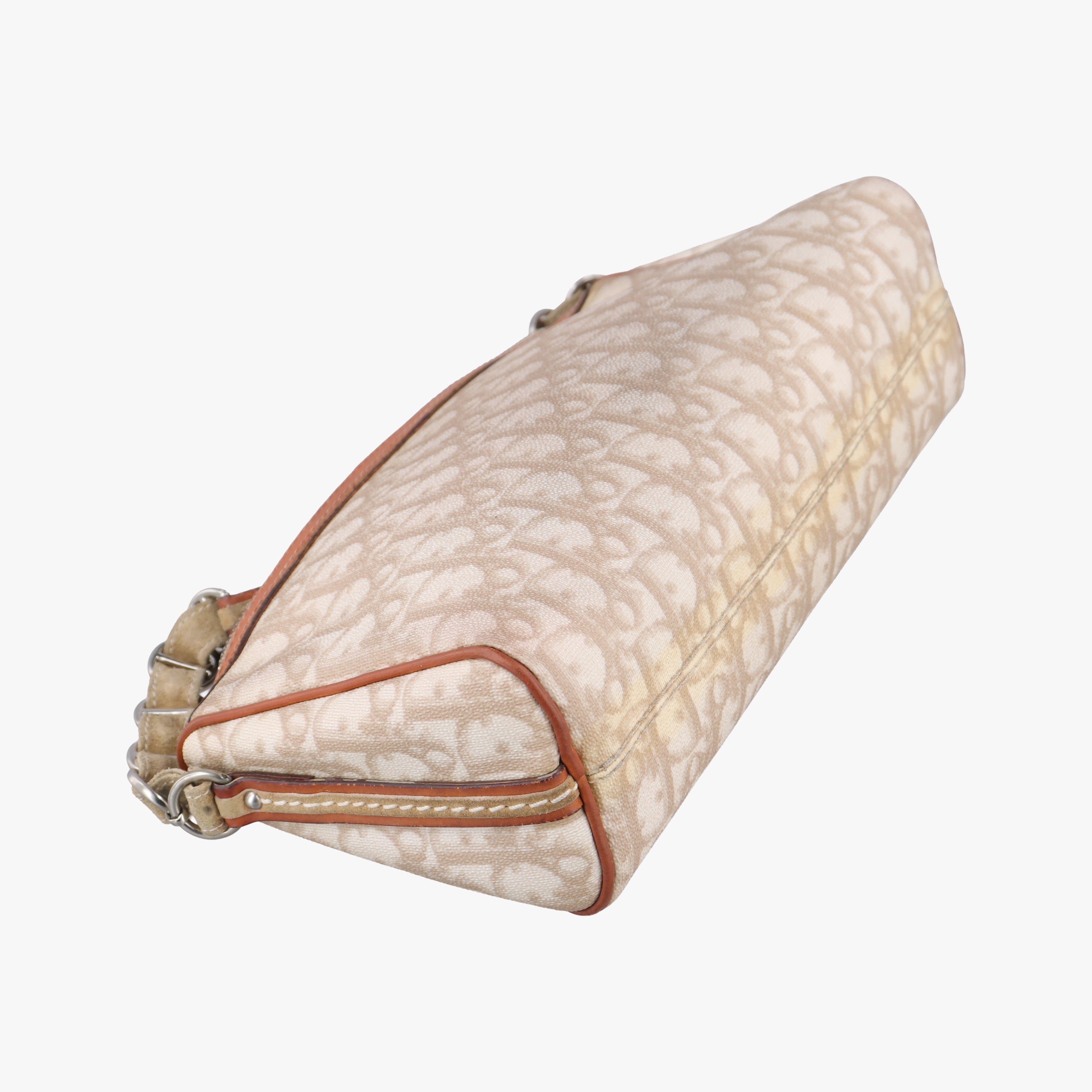 Pre-owned Christian Dior Trotter Romantic Beige PVC coated canvas×Leather  shoulderbag | stylenewstar