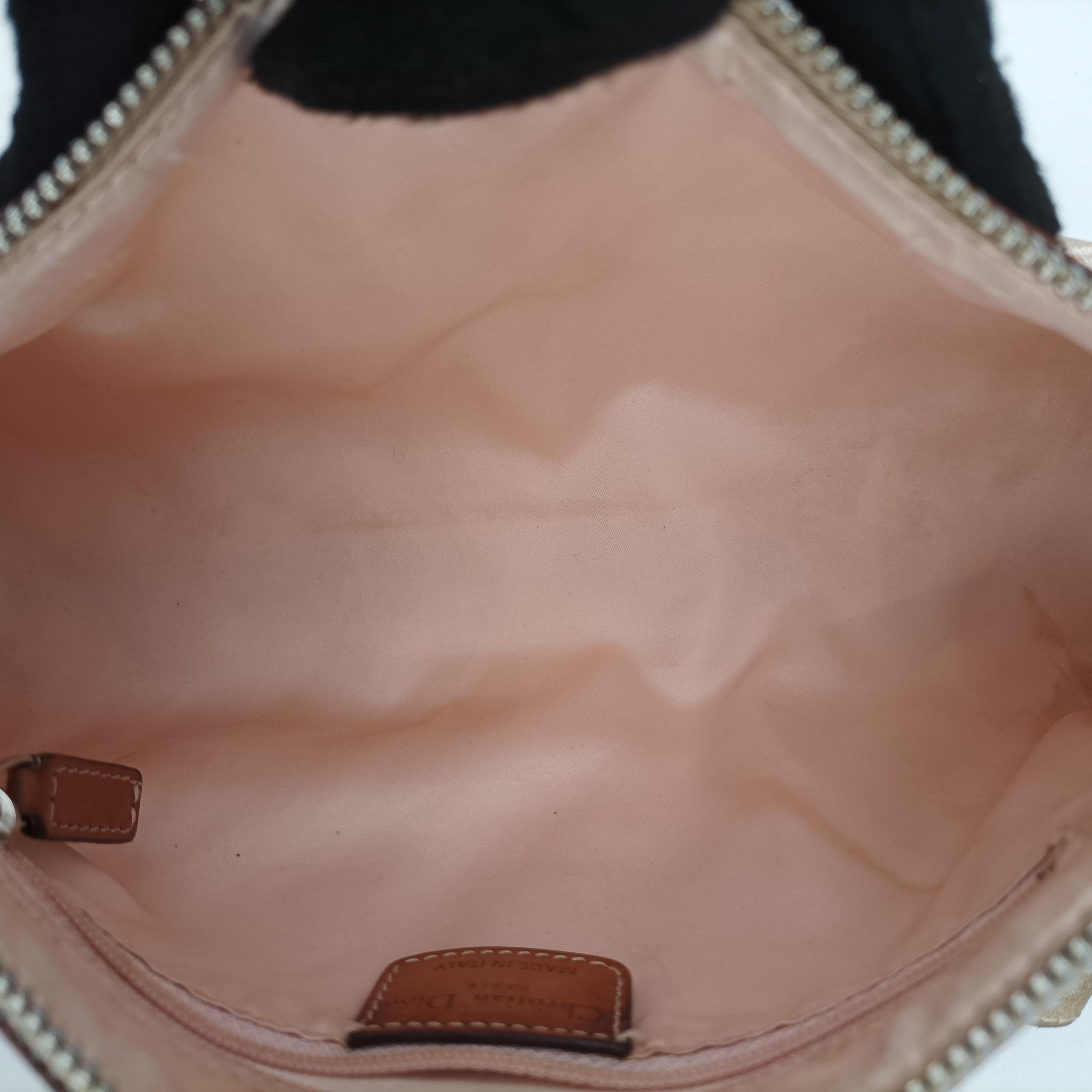 Pre-owned Christian Dior Trotter Romantic Beige PVC coated canvas×Leather  shoulderbag | stylenewstar