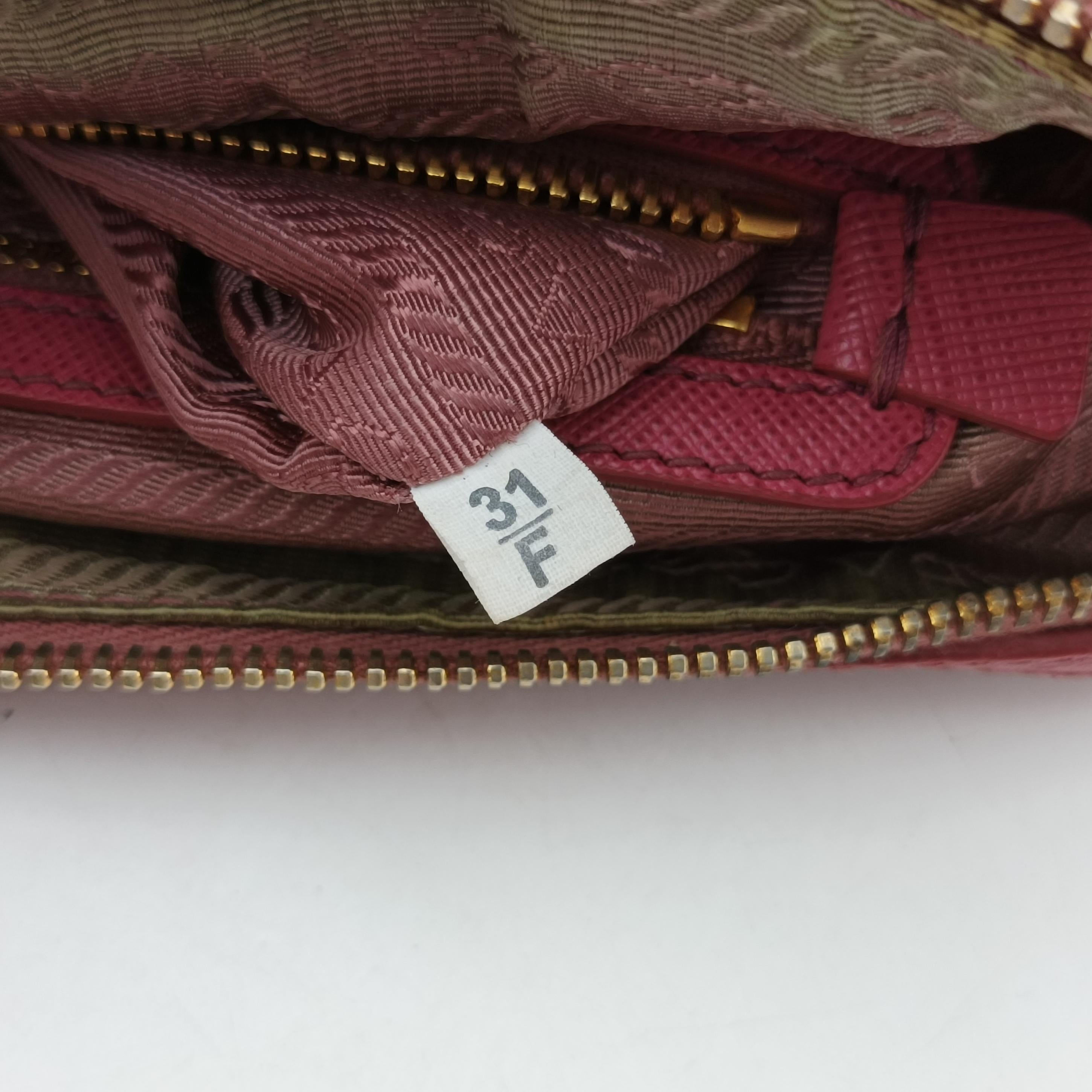 Pre-owned Prada Mini Boston Bowler Pink SAFFIANO Leather BL0823 shoulderbag | stylenewstar
