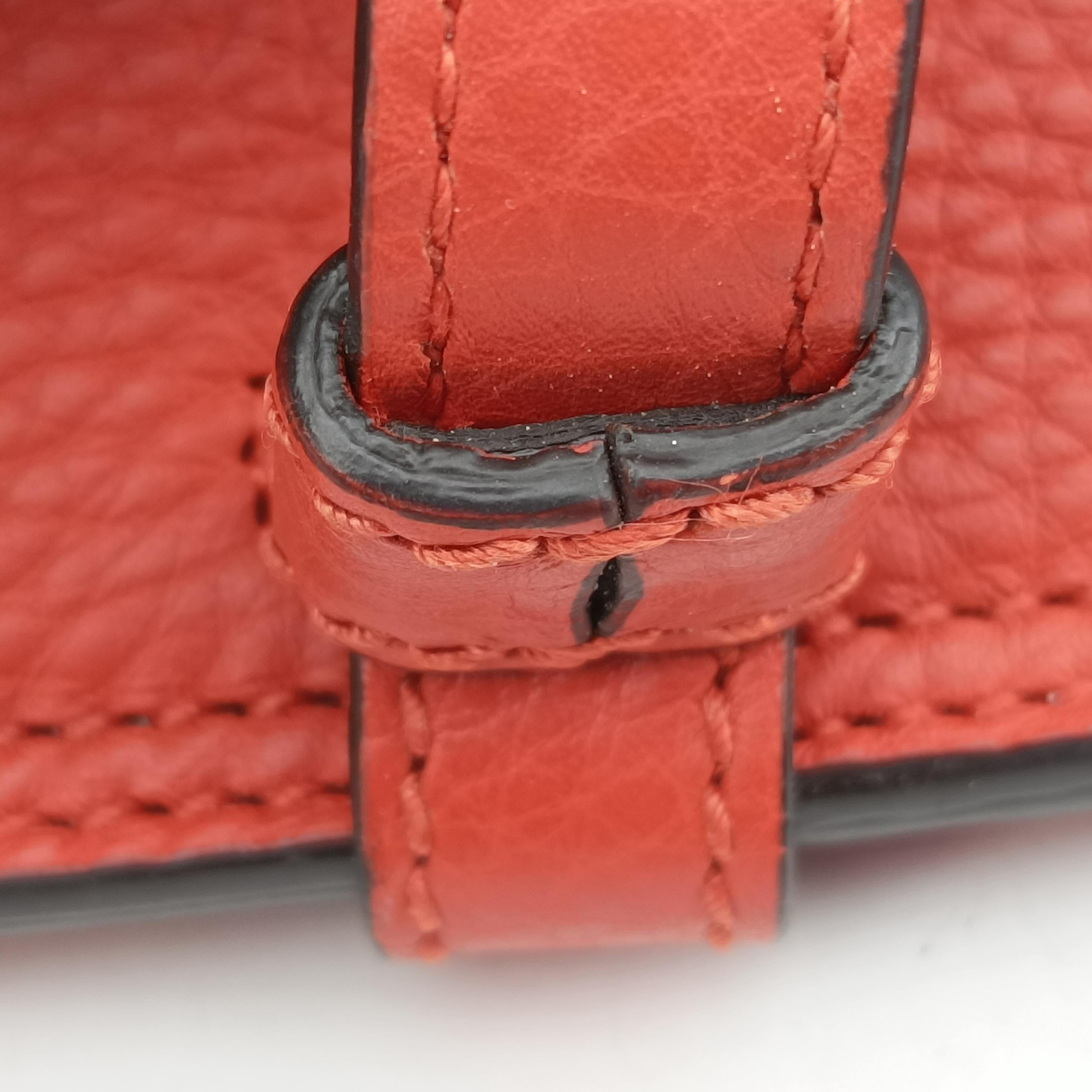Pre-owned Gucci Bamboo Daily Orange Leather 392013 shoulderbag | stylenewstar