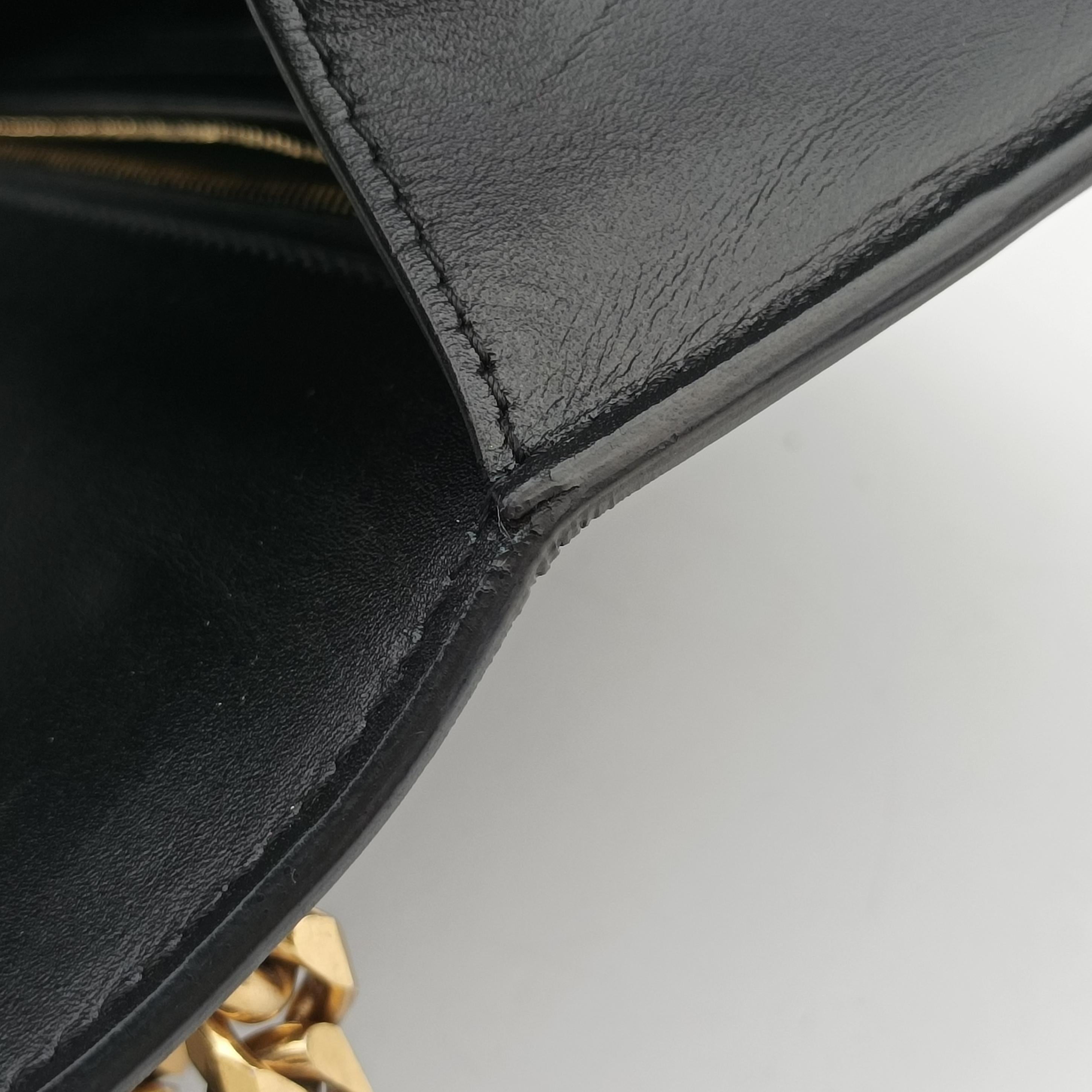 Pre-owned Alexander McQueen Jewelled Satchel Black Leather  shoulderbag | stylenewstar