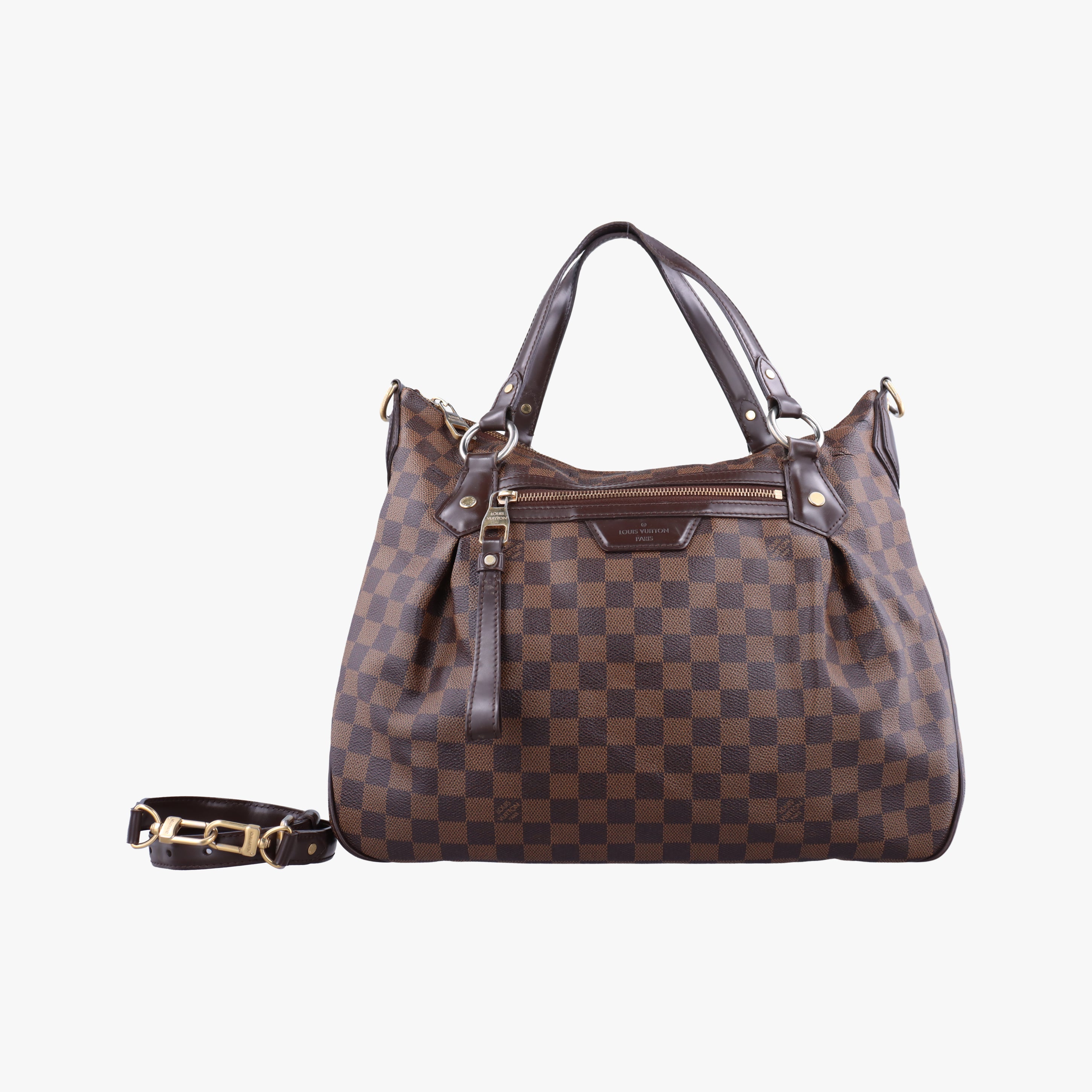 Pre-owned Louis Vuitton EVORA MM EBENE Damier Canvas N41131 shoulderbag | stylenewstar