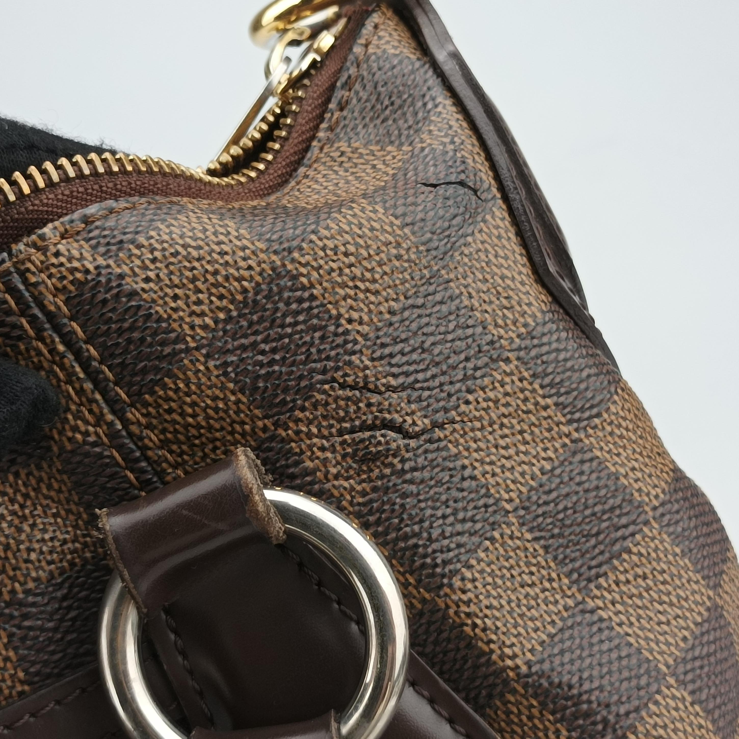 Pre-owned Louis Vuitton EVORA MM EBENE Damier Canvas N41131 shoulderbag | stylenewstar