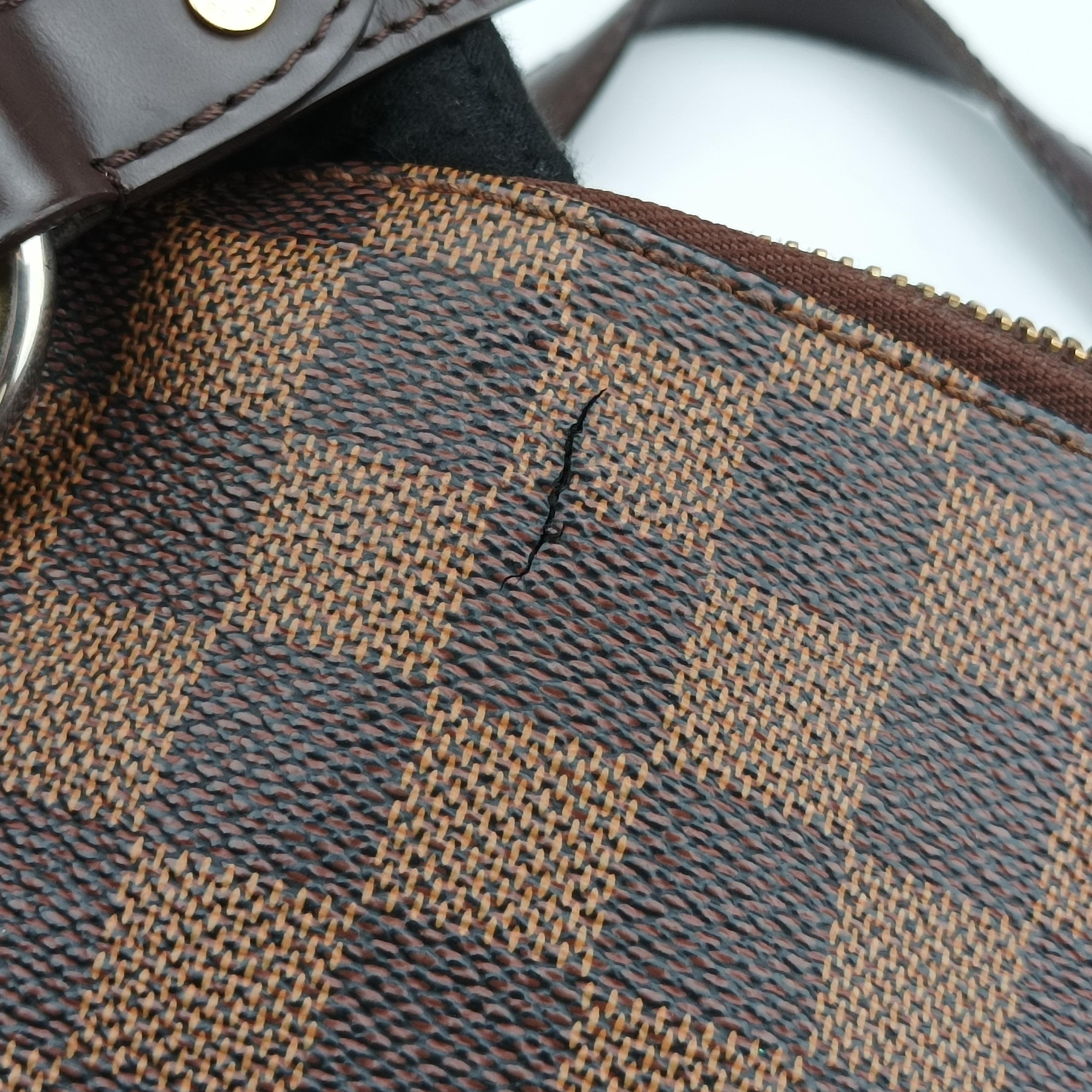 Pre-owned Louis Vuitton EVORA MM EBENE Damier Canvas N41131 shoulderbag | stylenewstar