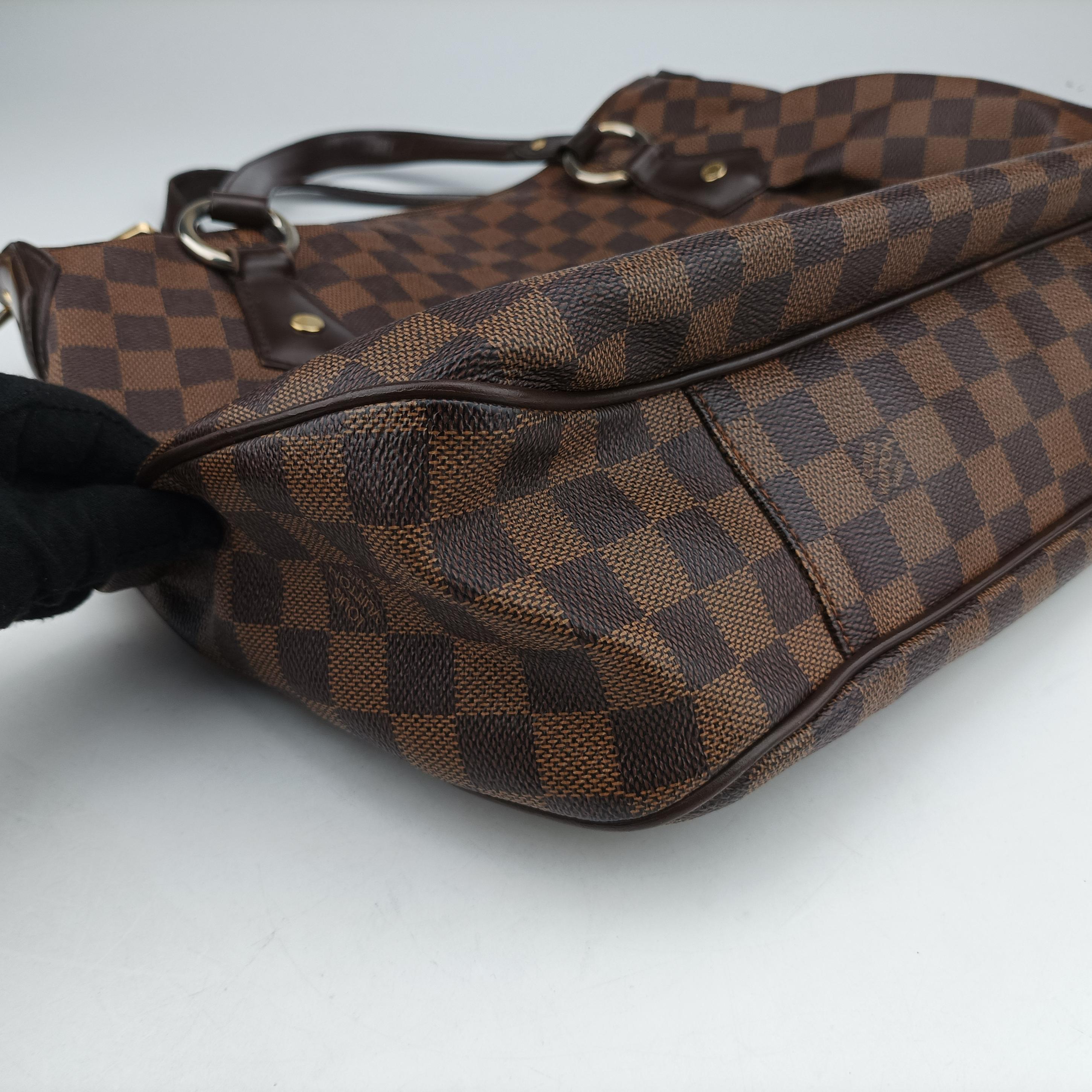 Pre-owned Louis Vuitton EVORA MM EBENE Damier Canvas N41131 shoulderbag | stylenewstar