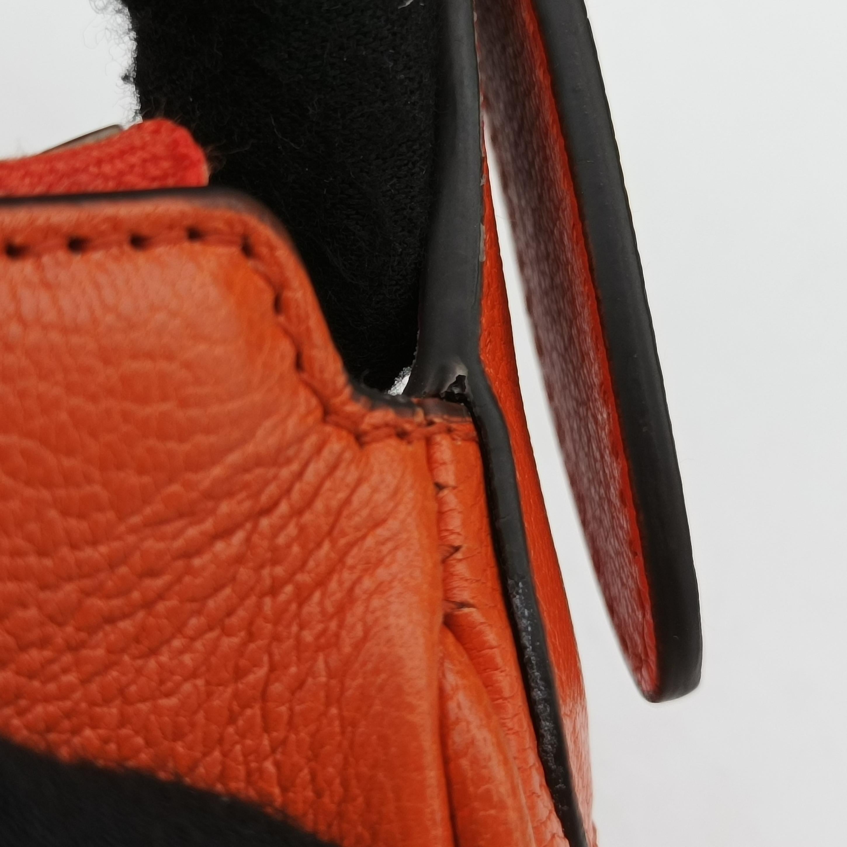 Pre-owned Gucci Aphrodite Orange Leather 739076 shoulderbag | stylenewstar