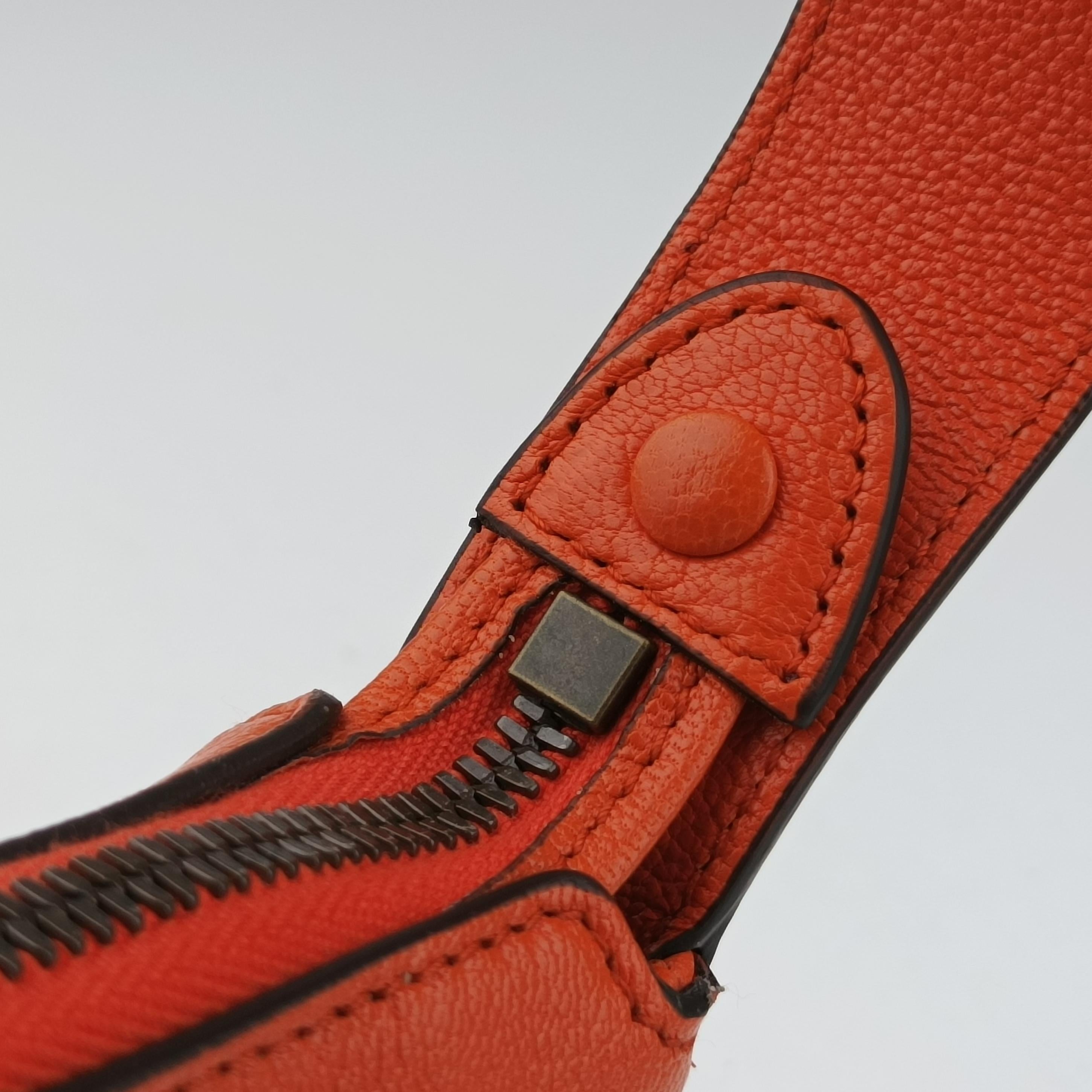 Pre-owned Gucci Aphrodite Orange Leather 739076 shoulderbag | stylenewstar