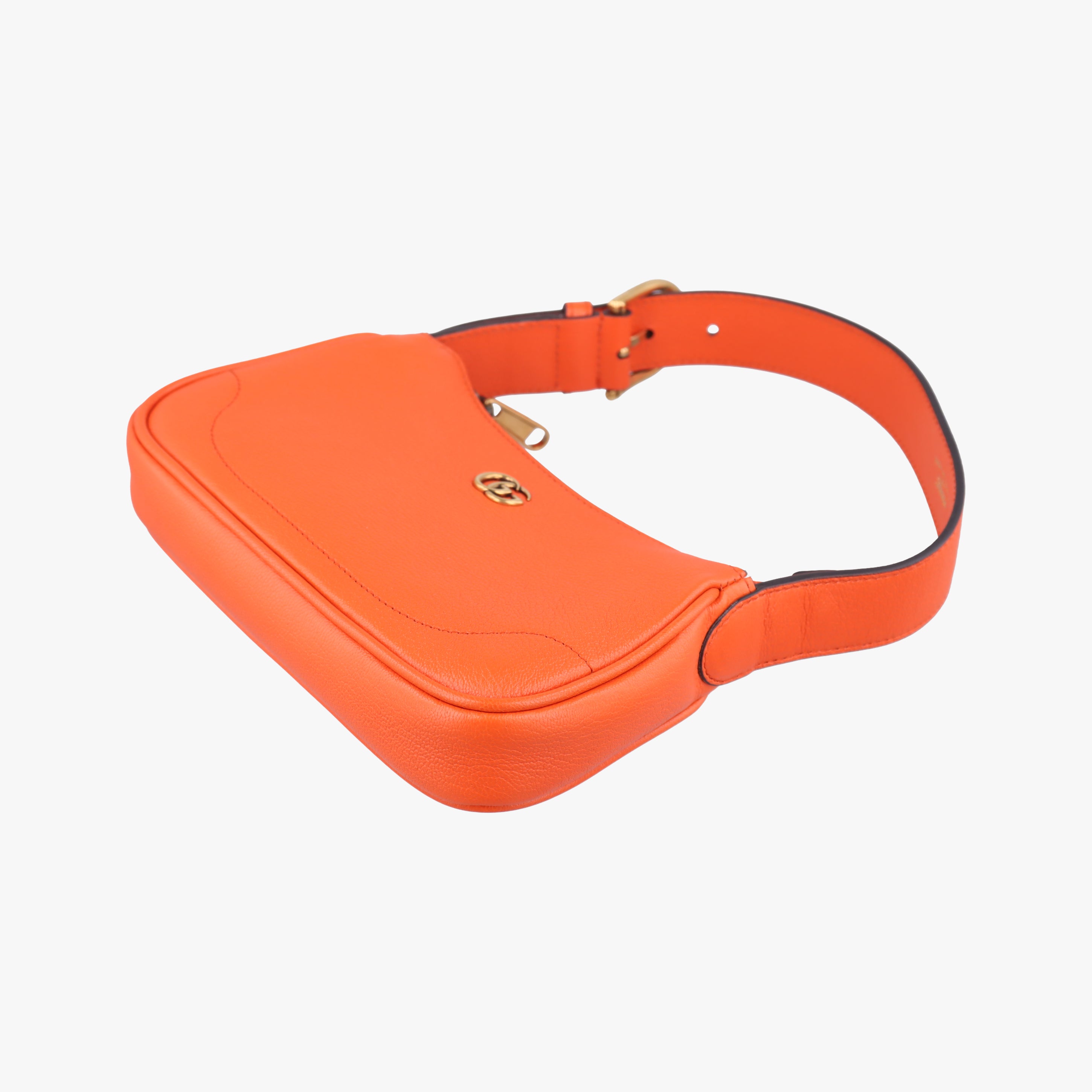 Pre-owned Gucci Aphrodite Orange Leather 739076 shoulderbag | stylenewstar