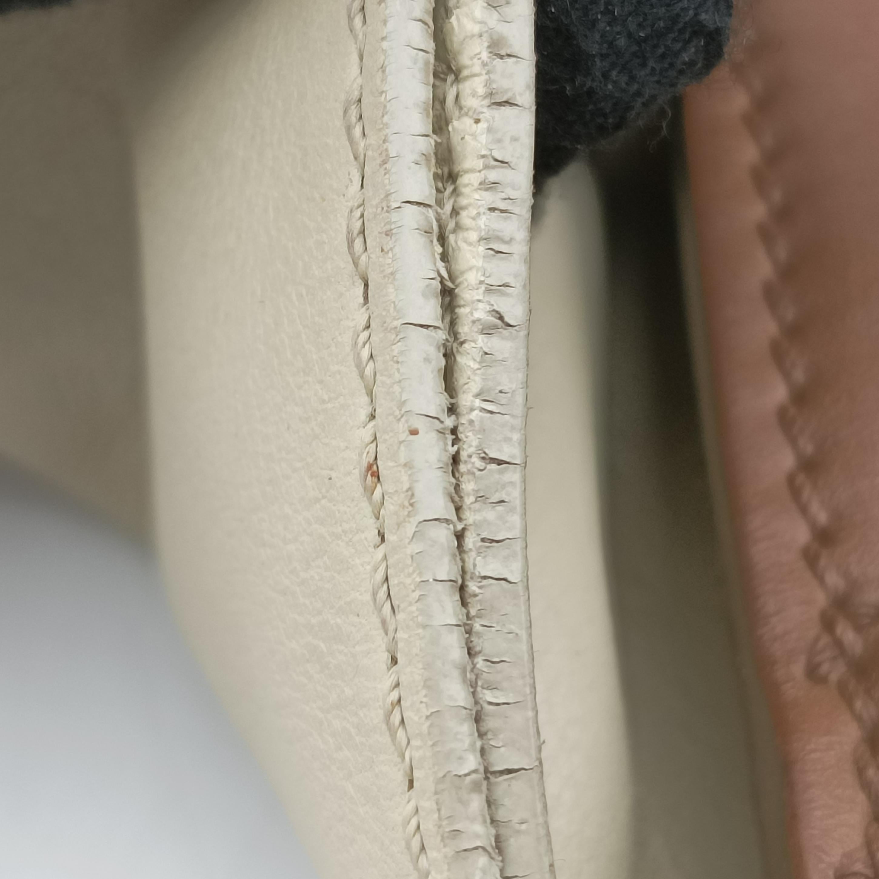 Pre-owned Celine Luggage Mini Shopper beige × Brown Leather  handbag | stylenewstar