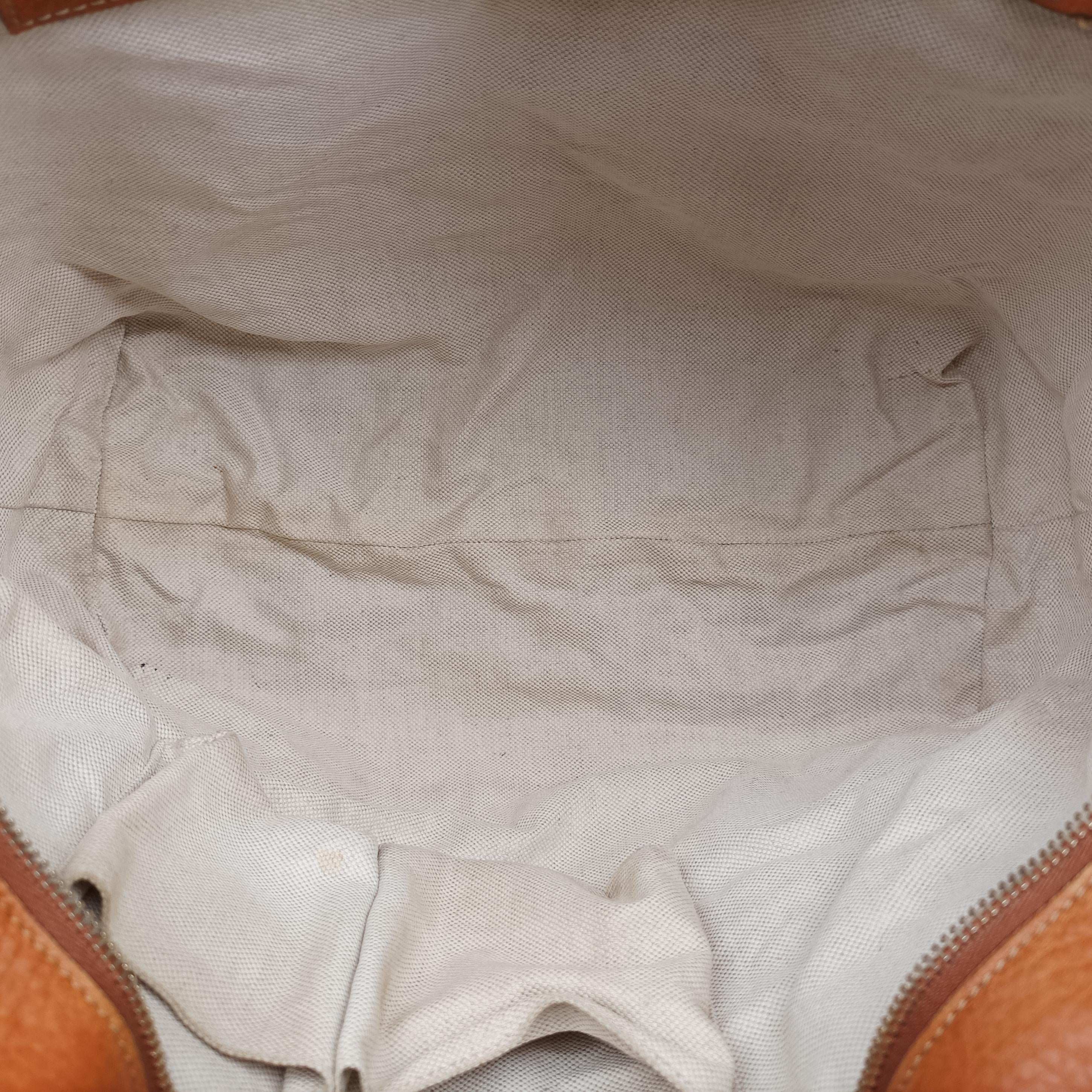Pre-owned Gucci Heritage Brown×Multicolour Leather 257085 handbag | stylenewstar