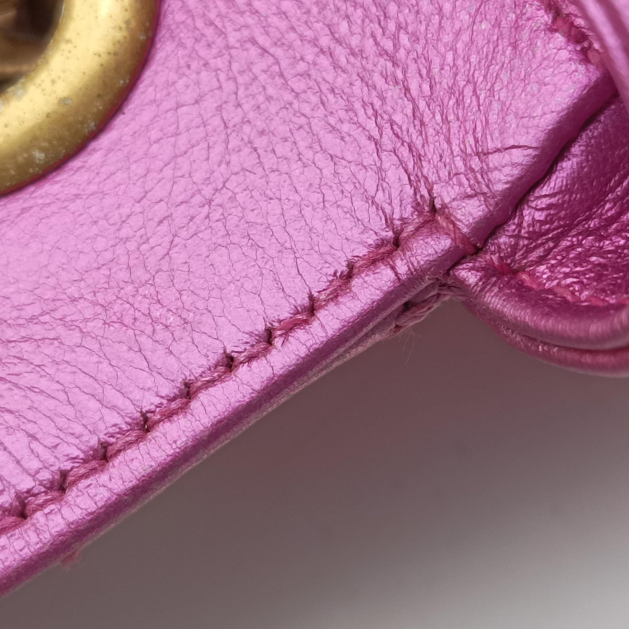 Vintage Gucci GG Marmont pink×Multicolour Leather 446744 shoulderbag | stylenewstar
