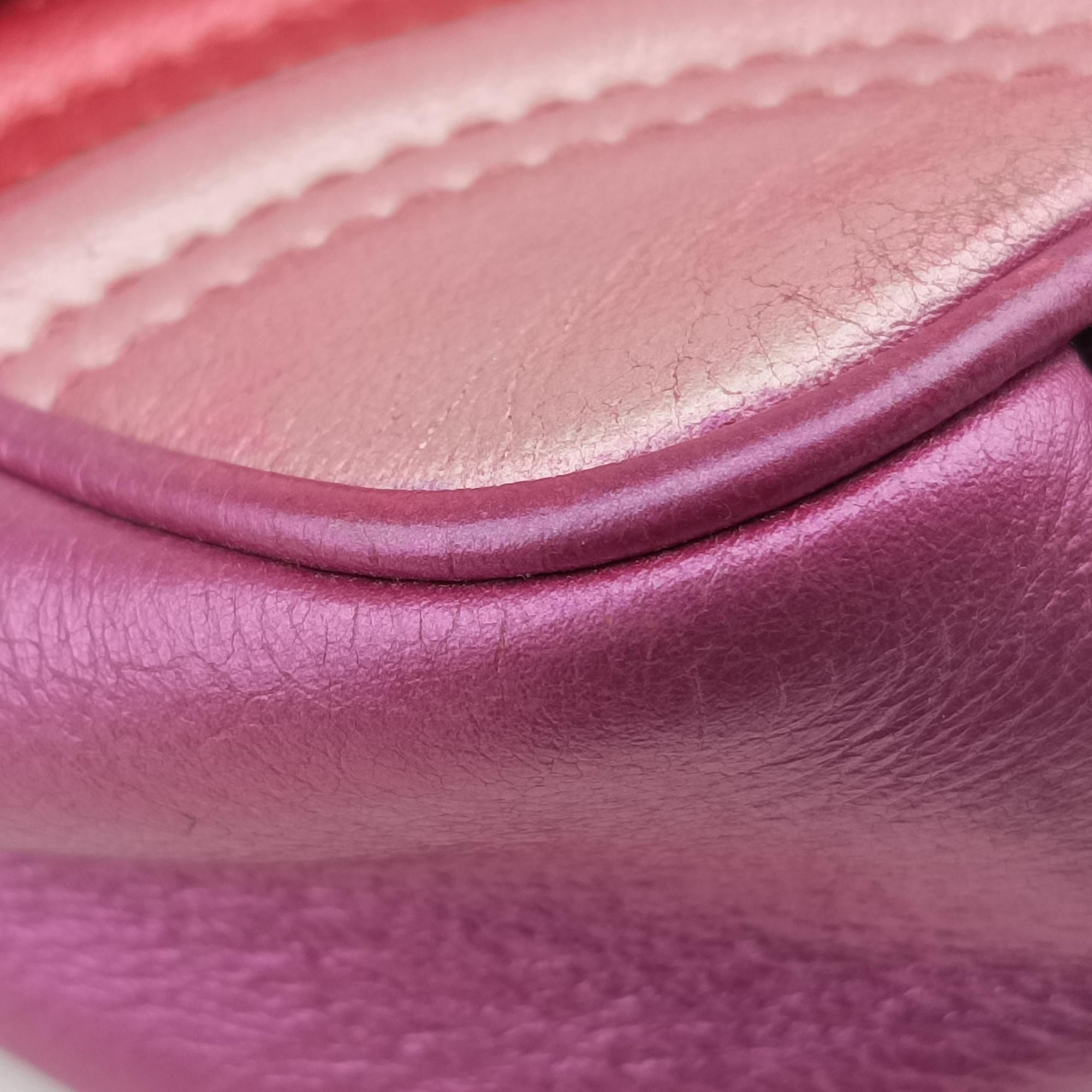 Vintage Gucci GG Marmont pink×Multicolour Leather 446744 shoulderbag | stylenewstar