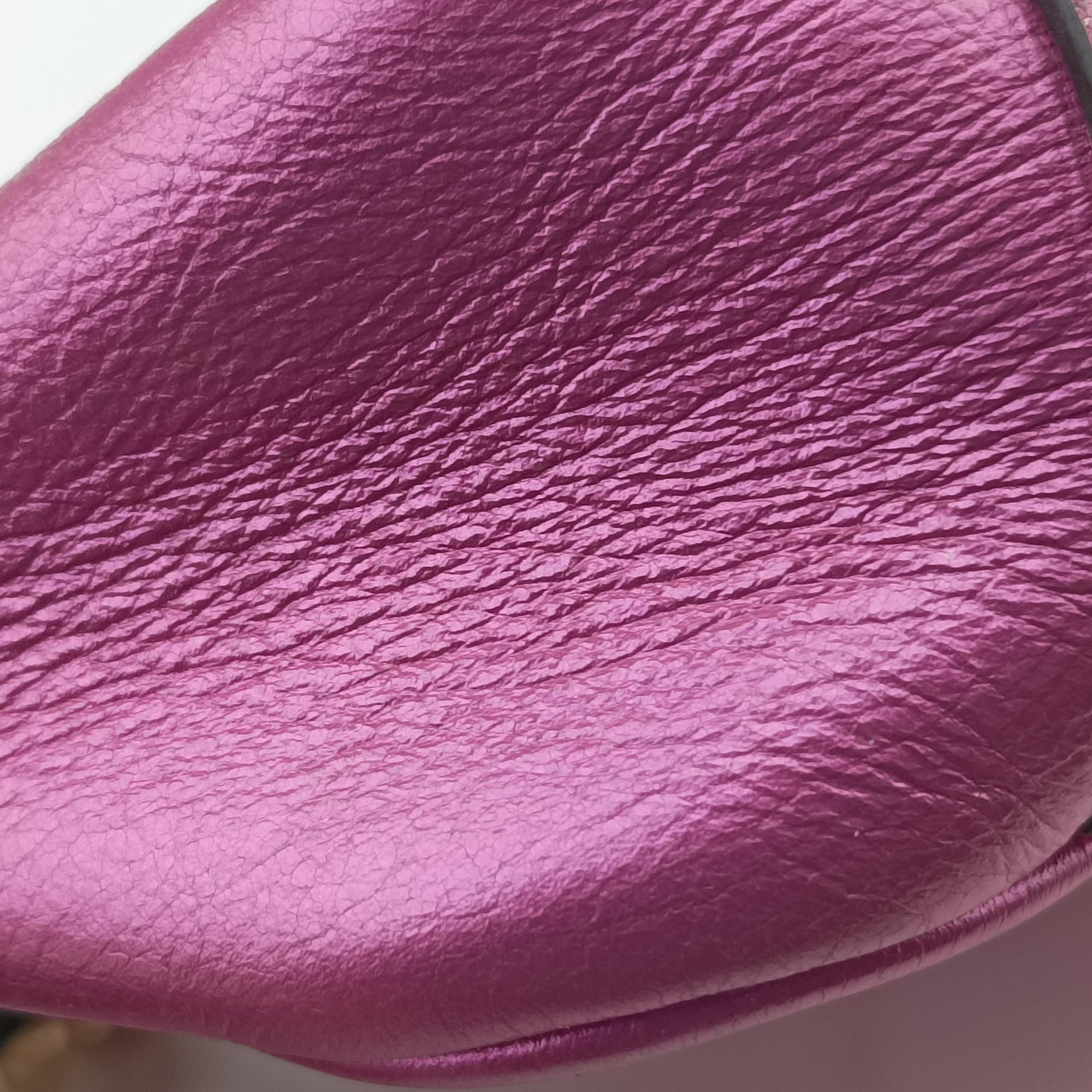 Vintage Gucci GG Marmont pink×Multicolour Leather 446744 shoulderbag | stylenewstar