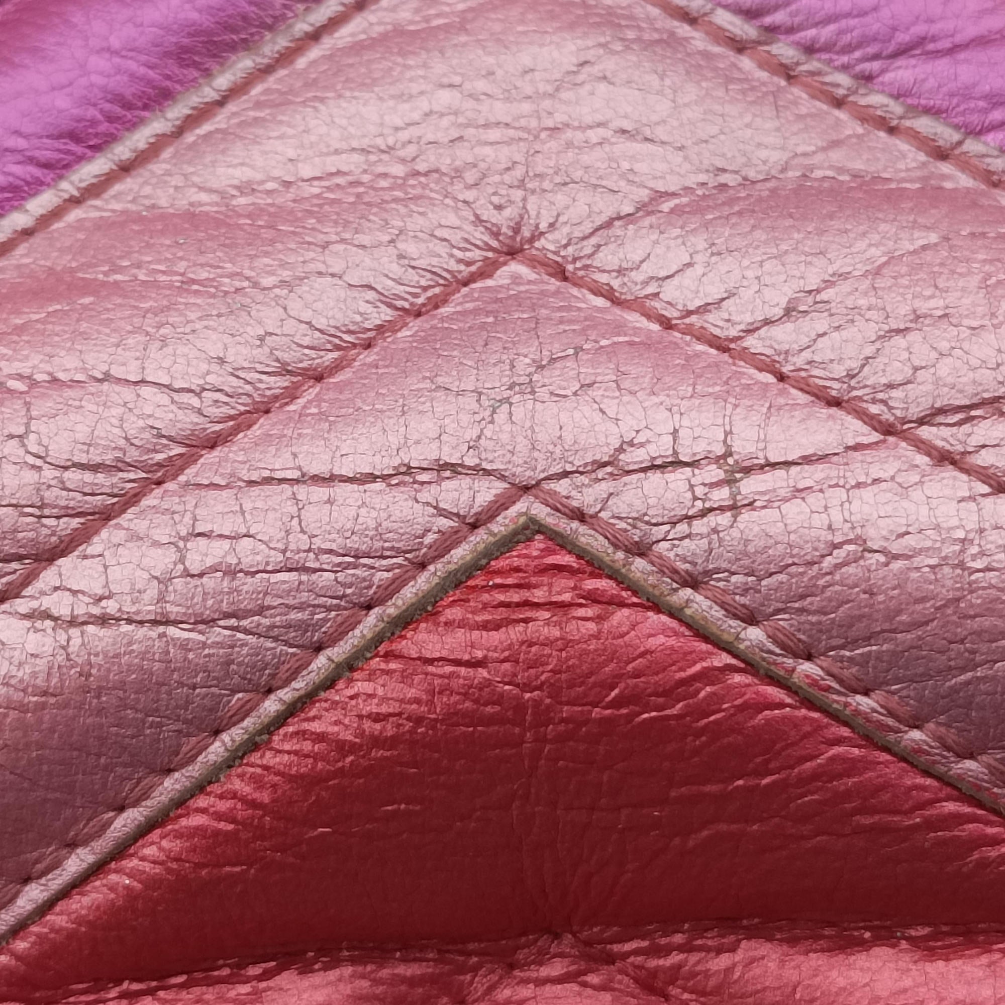 Vintage Gucci GG Marmont pink×Multicolour Leather 446744 shoulderbag | stylenewstar