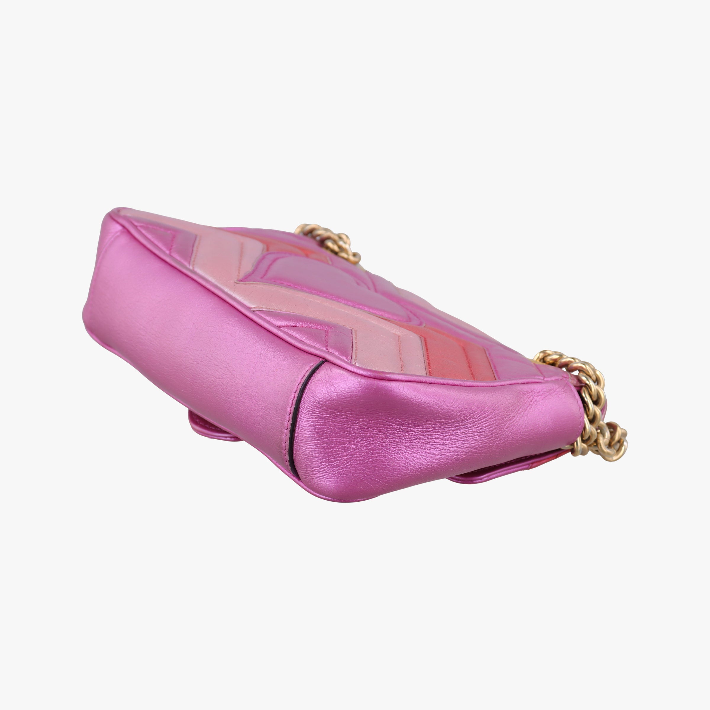 Vintage Gucci GG Marmont pink×Multicolour Leather 446744 shoulderbag | stylenewstar