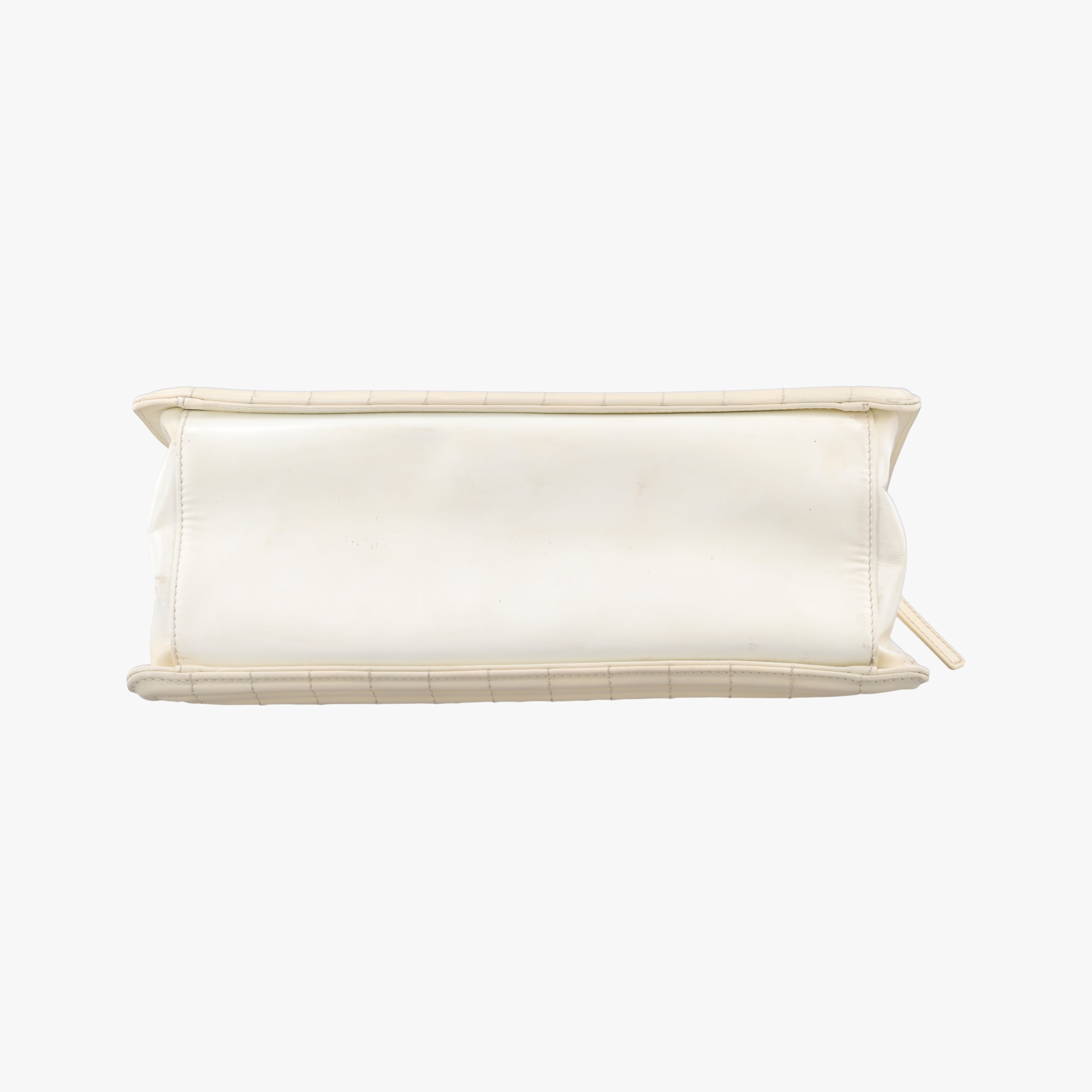 Secondhand Chanel Jetsetter Boy Shopping Tote White Patent A67020 shoulderbag | stylenewstar
