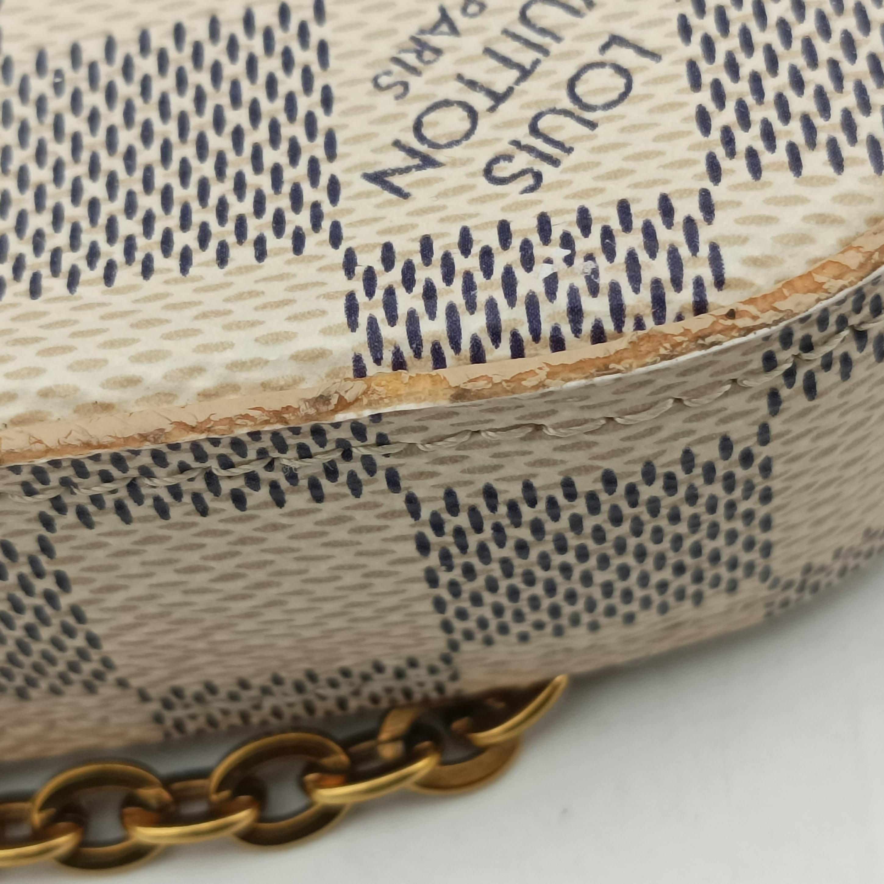 Vintage Louis Vuitton Pochette FeLICIE Azur Damier Canvas N63106 shoulderbag | stylenewstar