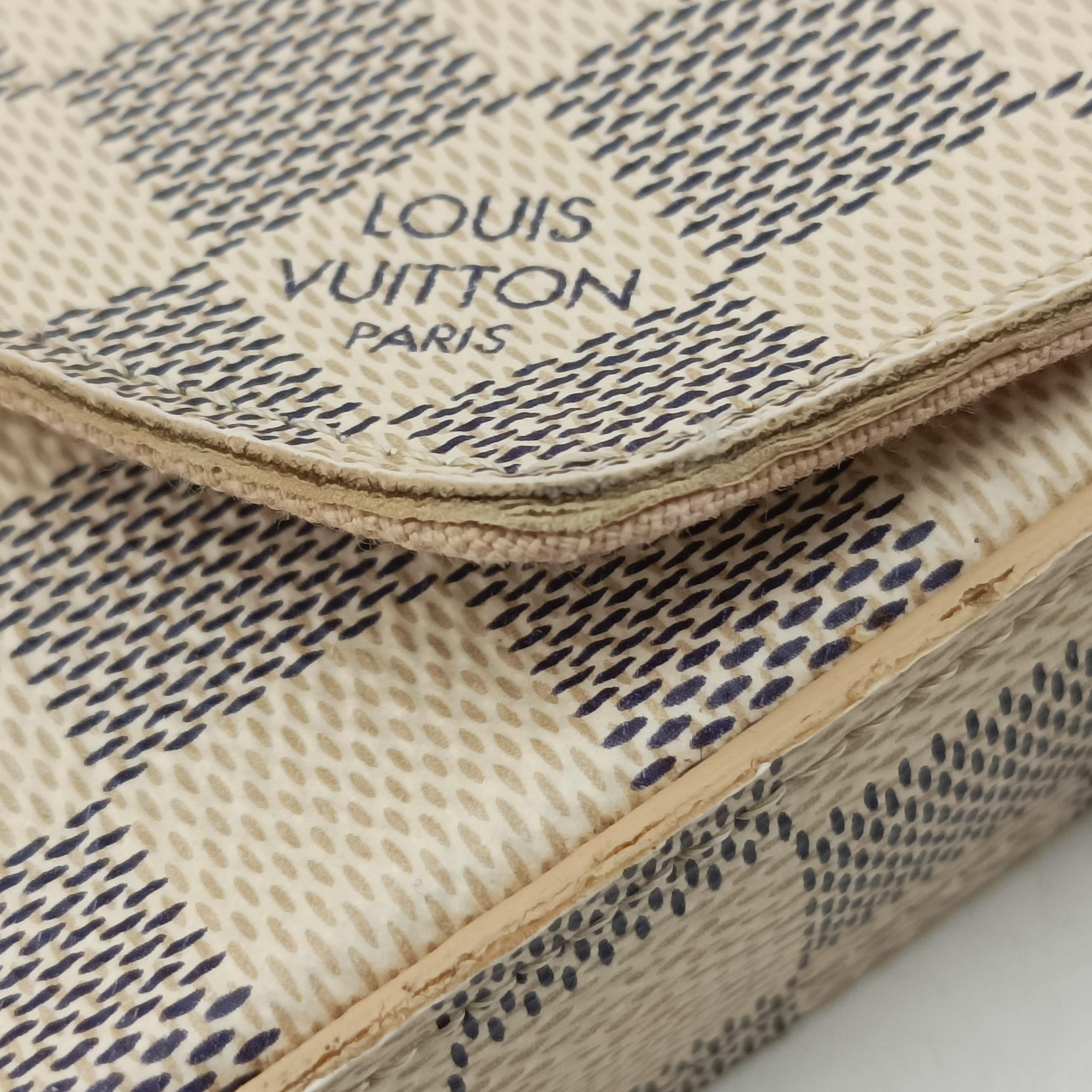 Vintage Louis Vuitton Pochette FeLICIE Azur Damier Canvas N63106 shoulderbag | stylenewstar