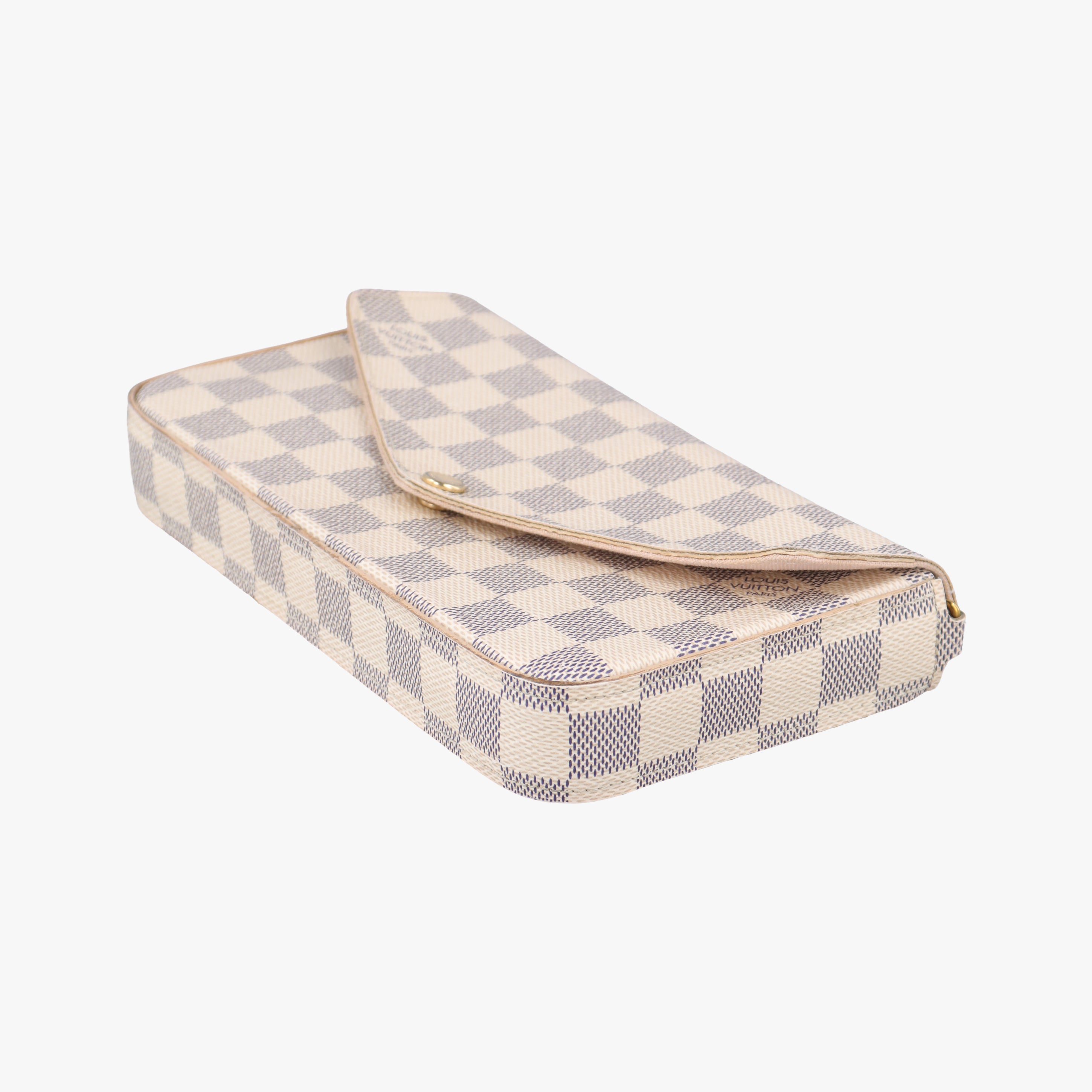 Vintage Louis Vuitton Pochette FeLICIE Azur Damier Canvas N63106 shoulderbag | stylenewstar