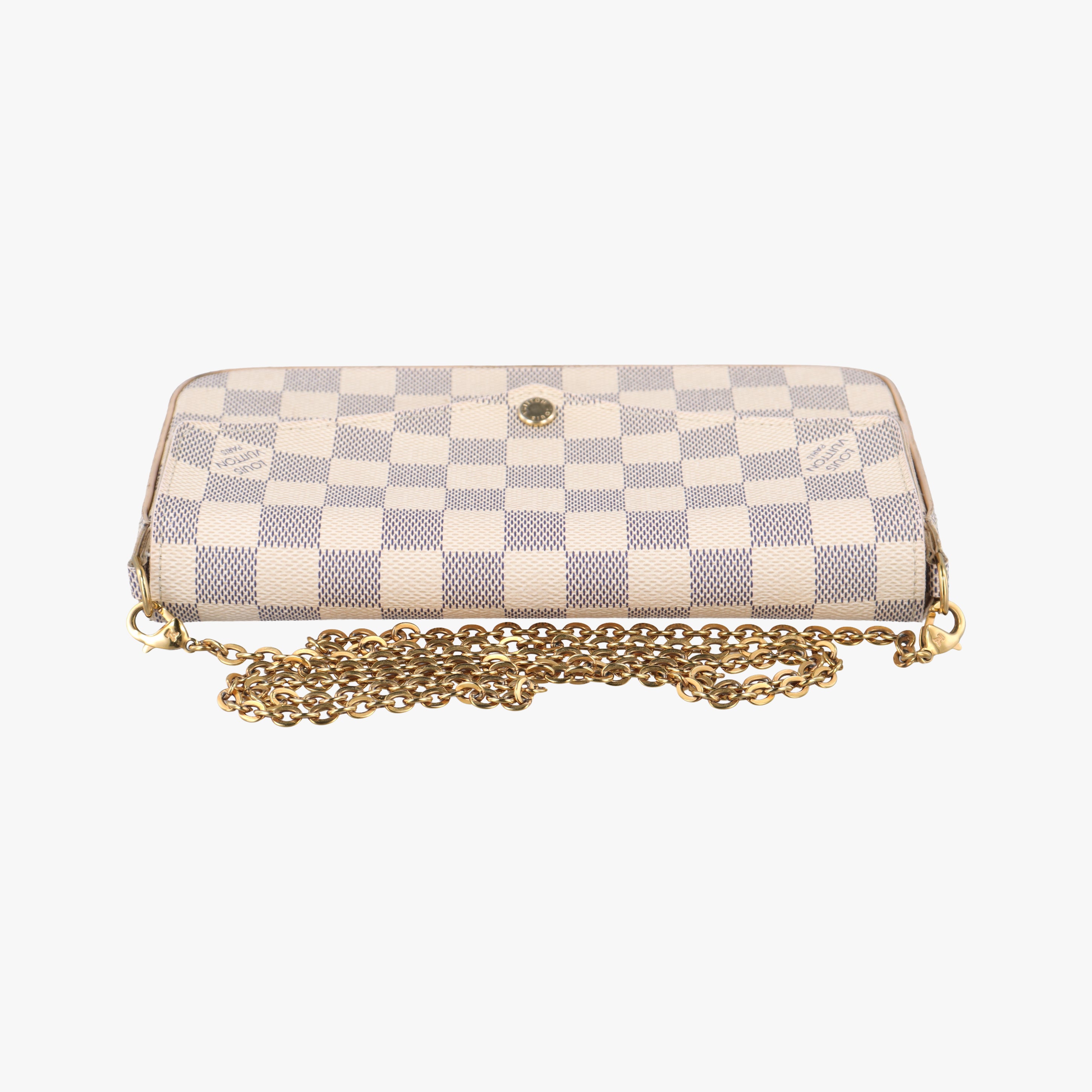 Vintage Louis Vuitton Pochette FeLICIE Azur Damier Canvas N63106 shoulderbag | stylenewstar