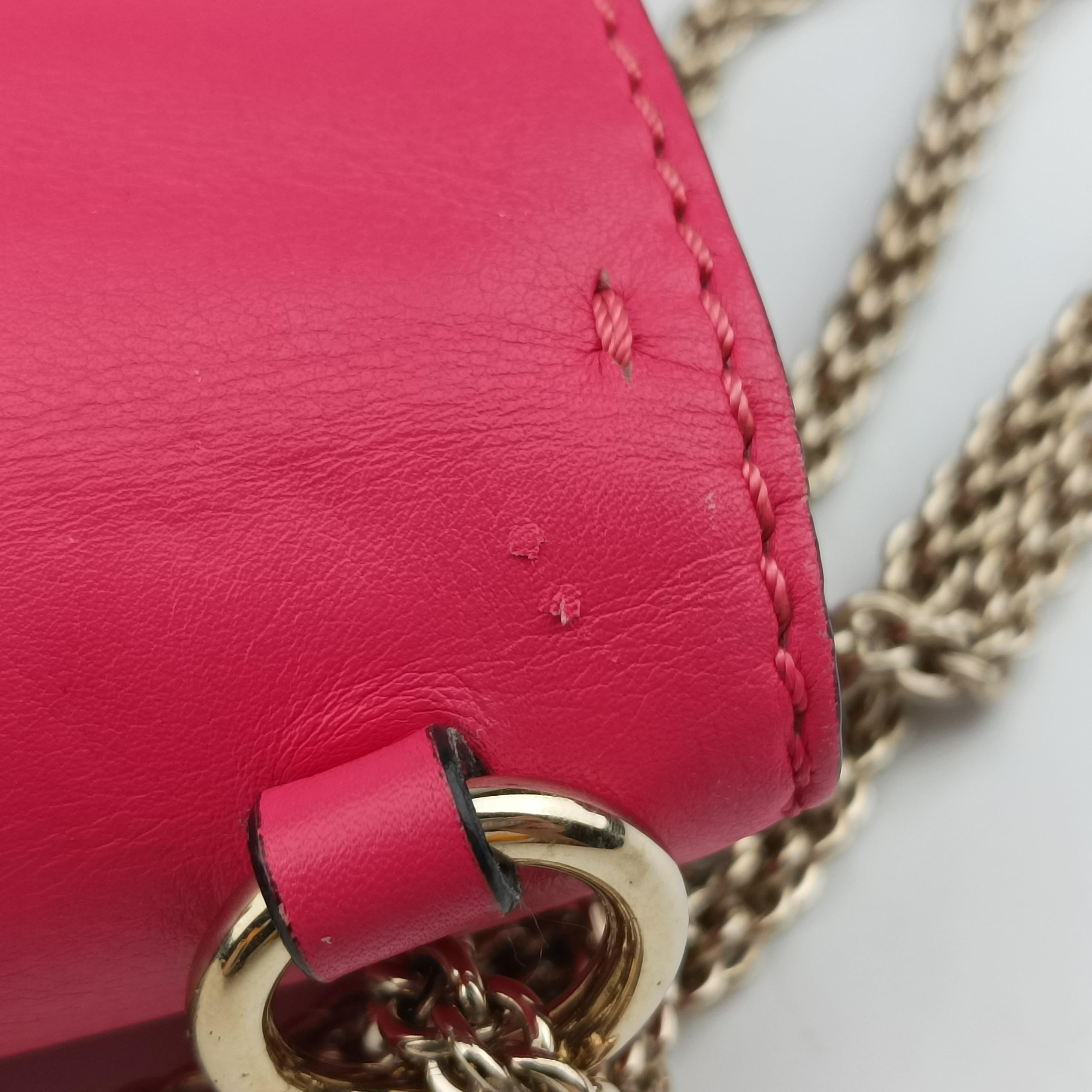 Pre-owned Valentino Rockstud Glam Lock Rose Leather  shoulderbag | stylenewstar