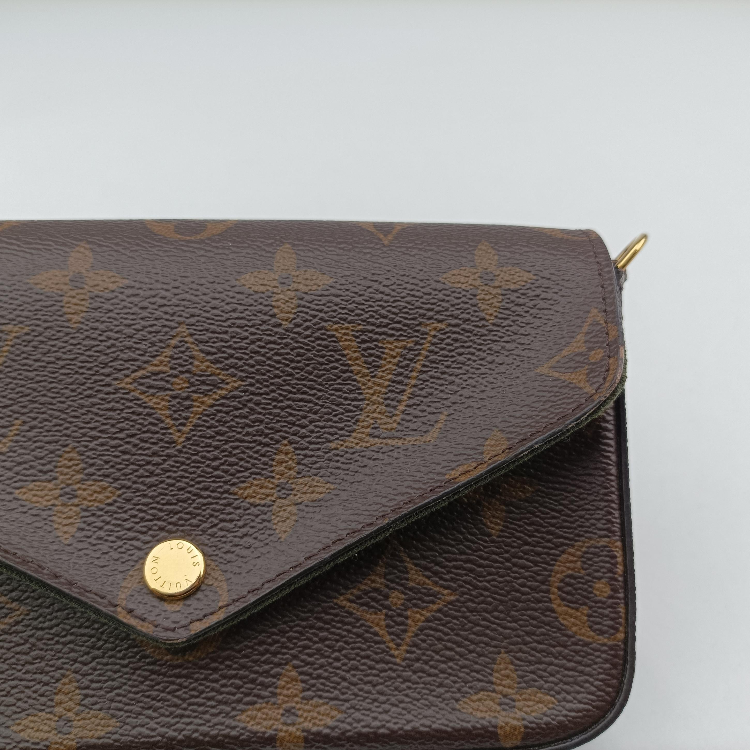 Secondhand Louis Vuitton Multi Pochette FeLICIE Brown×beige Monogram Canvas M80091 shoulderbag | stylenewstar