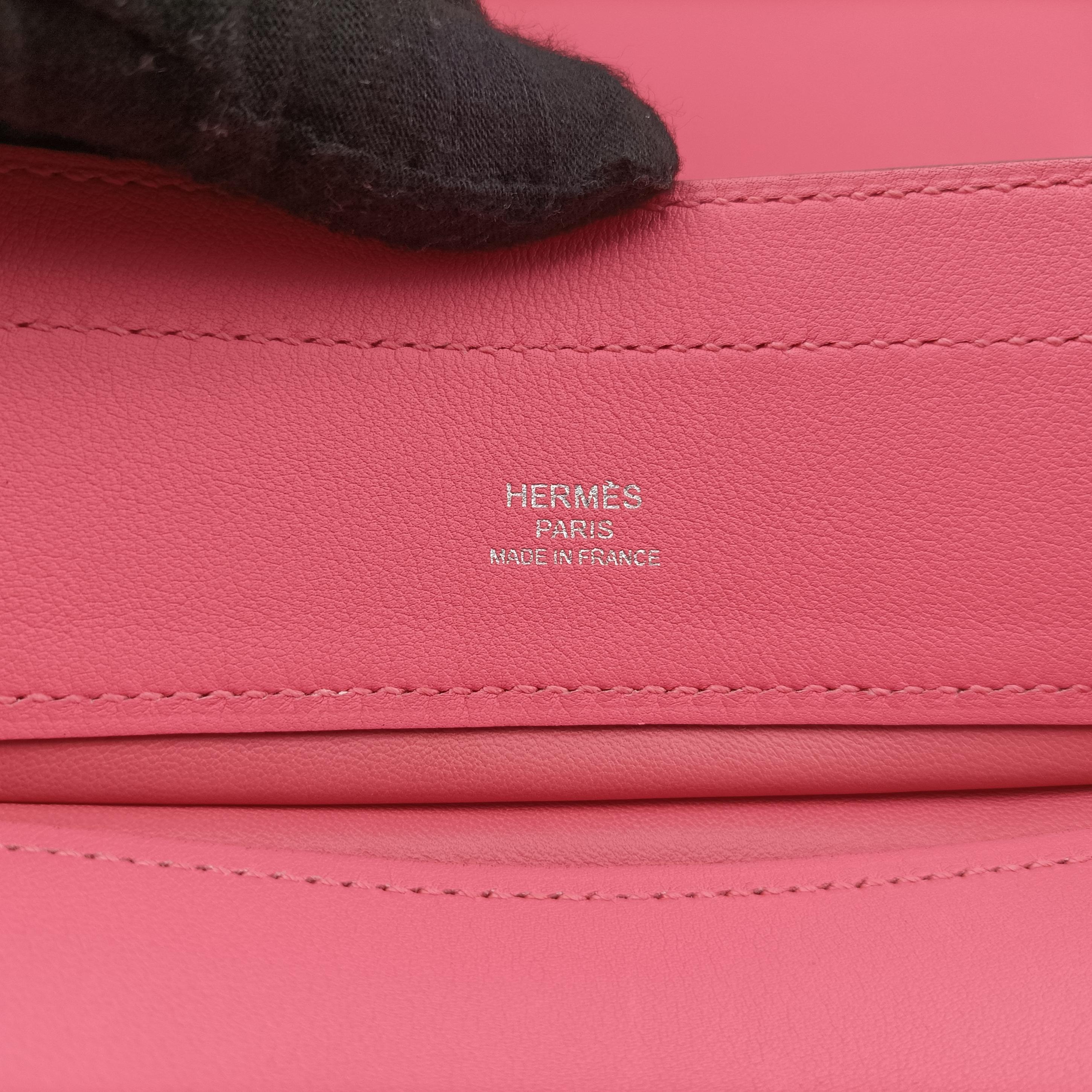 Pre-owned Hermes Sac Aline mini Pink Leather  shoulderbag | stylenewstar