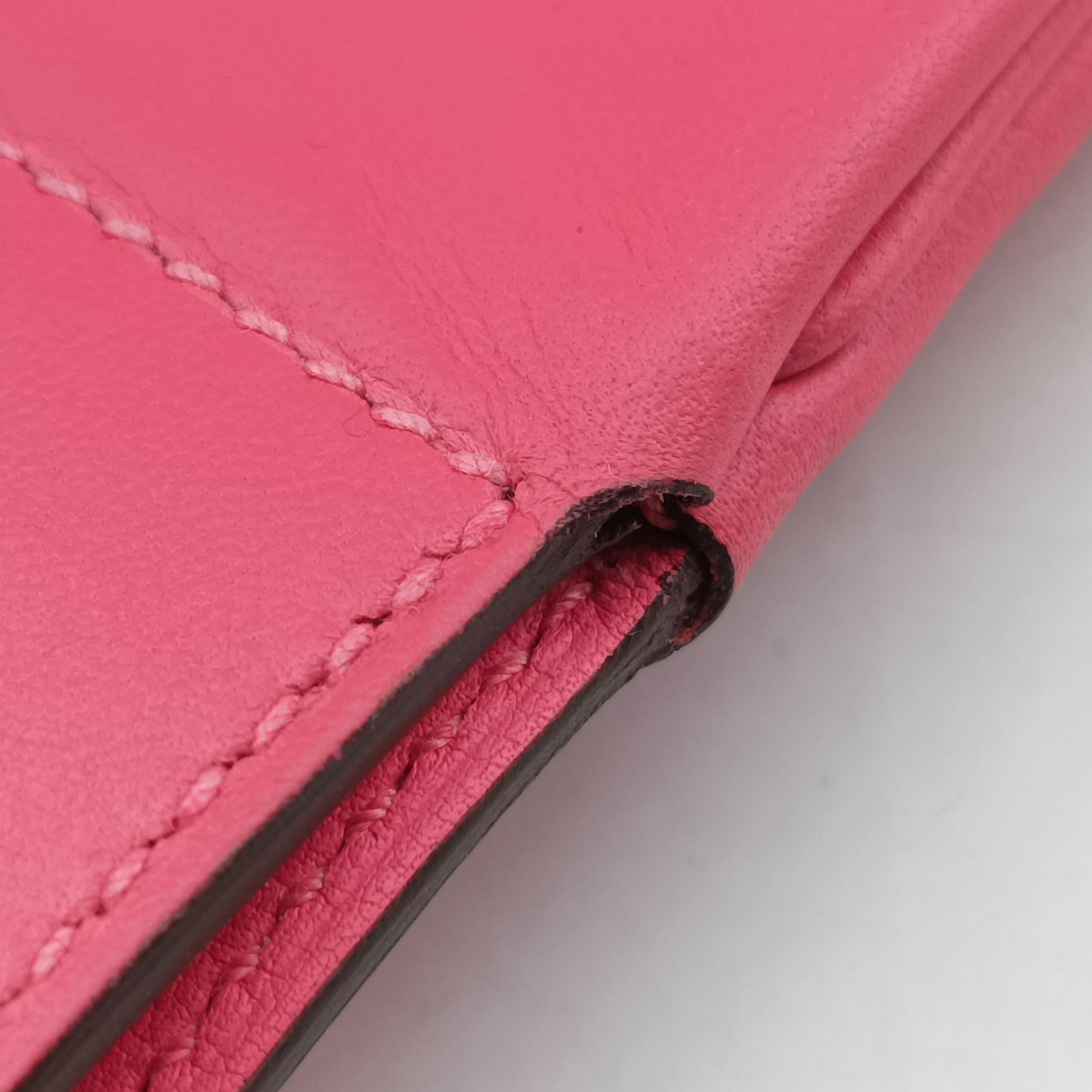 Pre-owned Hermes Sac Aline mini Pink Leather  shoulderbag | stylenewstar